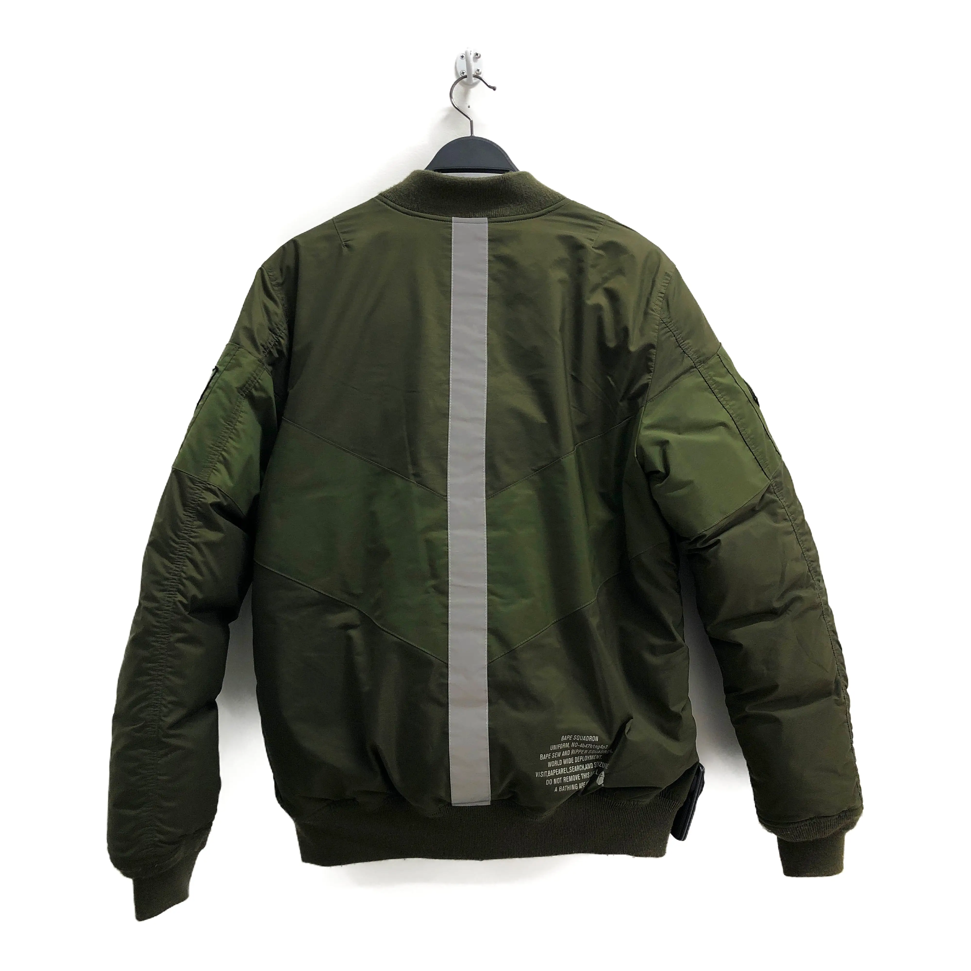 A BATHING APE/MA-1/reflector/Bi-color 001HJE80100X/down jacket/L/nylon/KHK