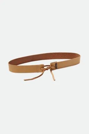 Adjustable Leather Hat Band - Natural