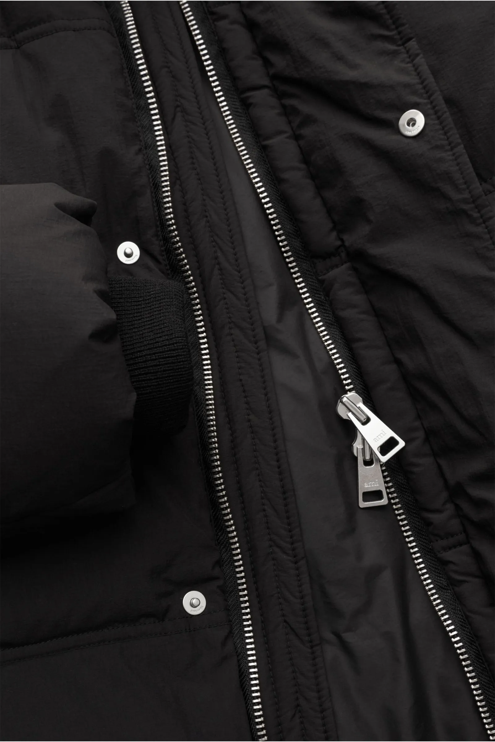 AMI PARIS down jacket black