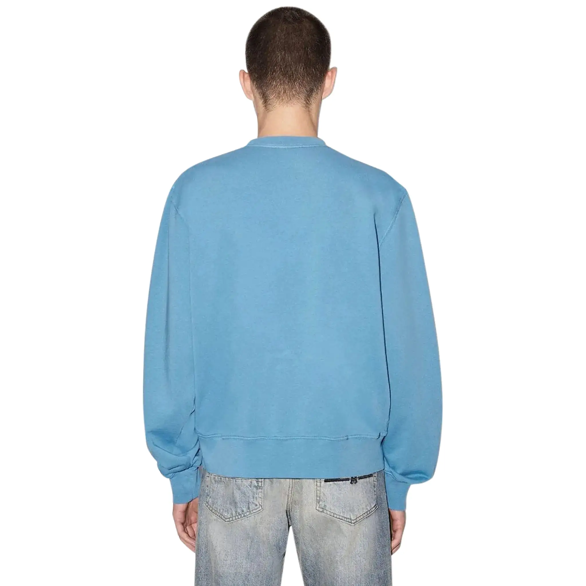 Amiri MA Bar Crewneck Carolina Blue Sweatshirt