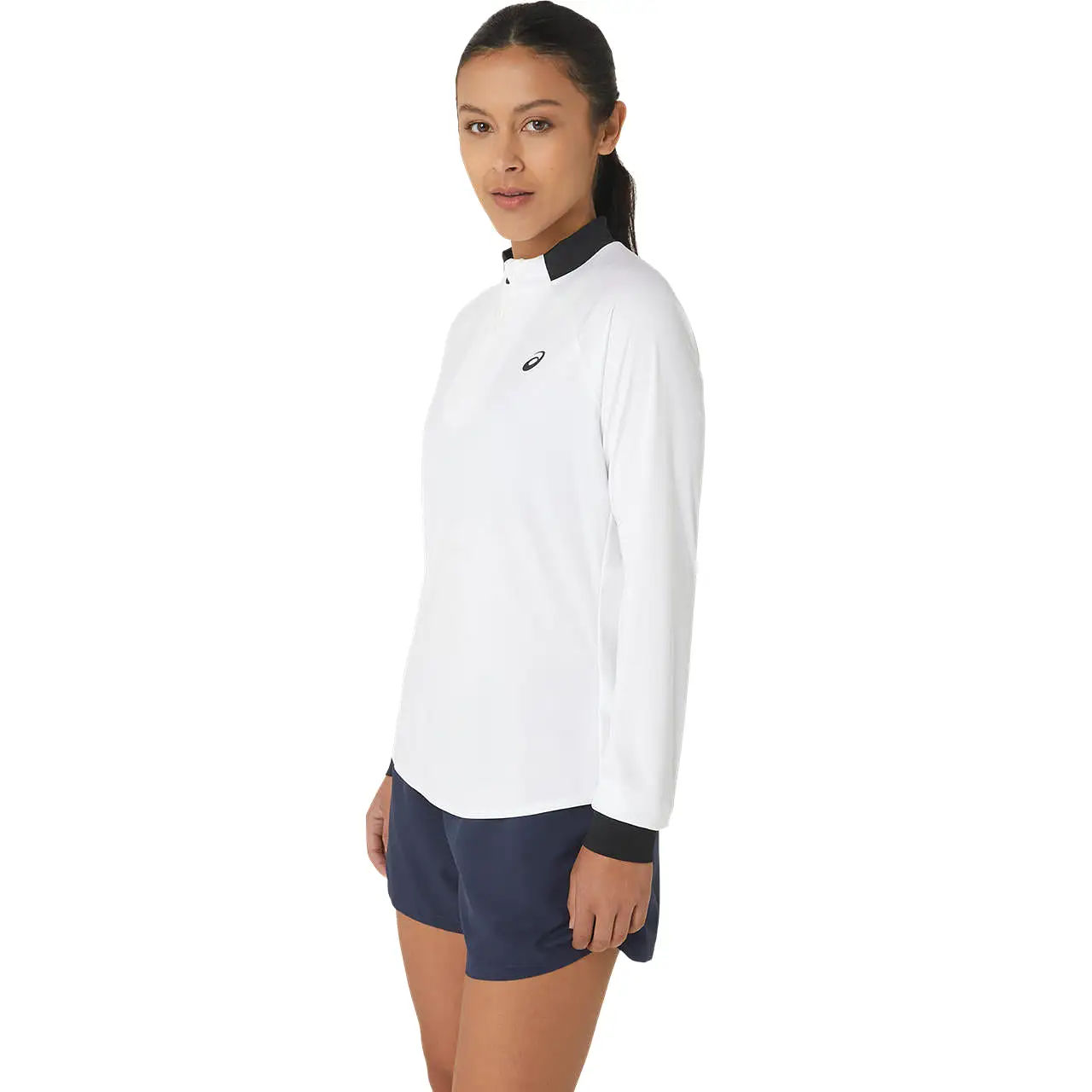 Asics Jacket Court LS Half Zip Dames Wit