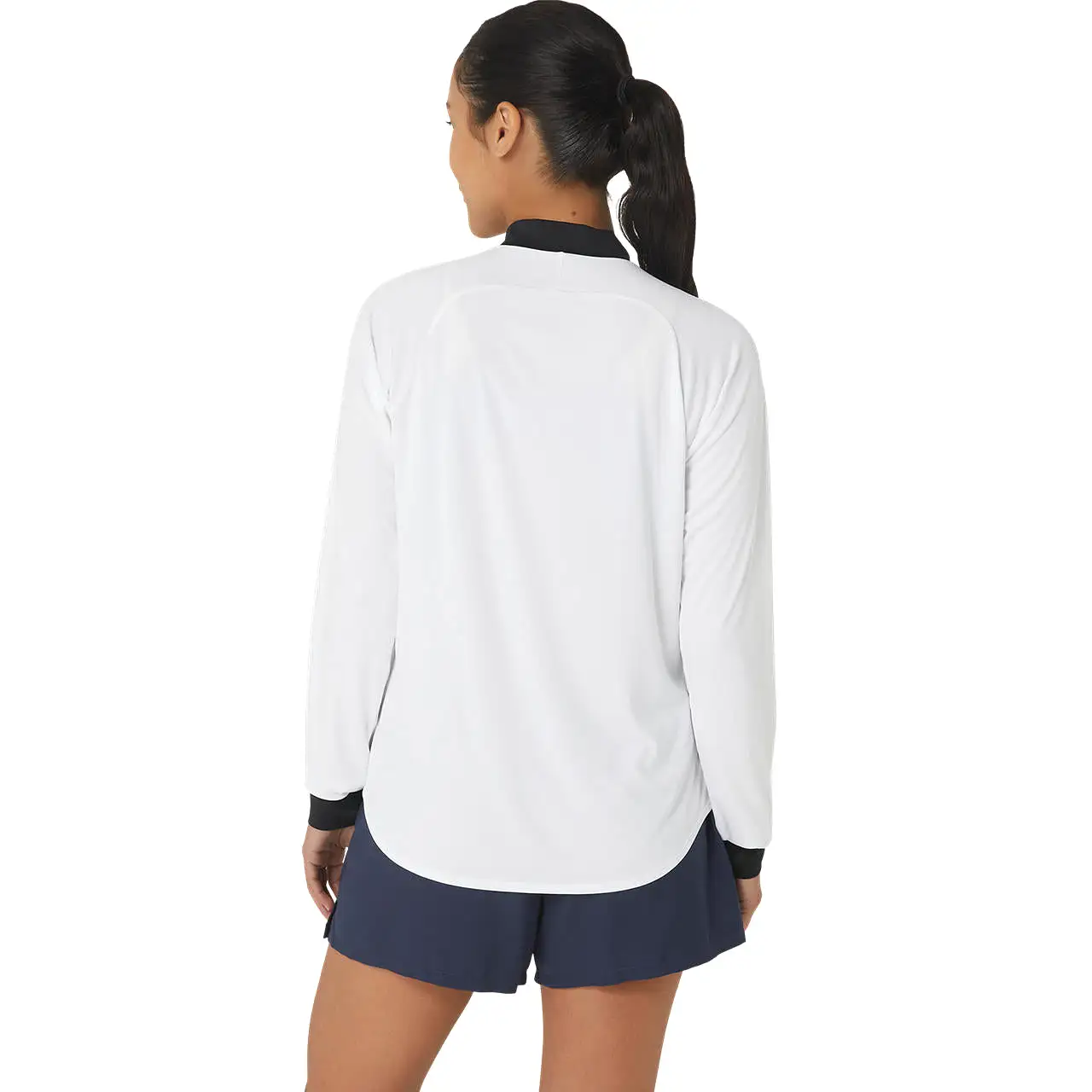 Asics Jacket Court LS Half Zip Dames Wit