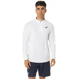 Asics Jacket Court LS Half Zip Heren Wit