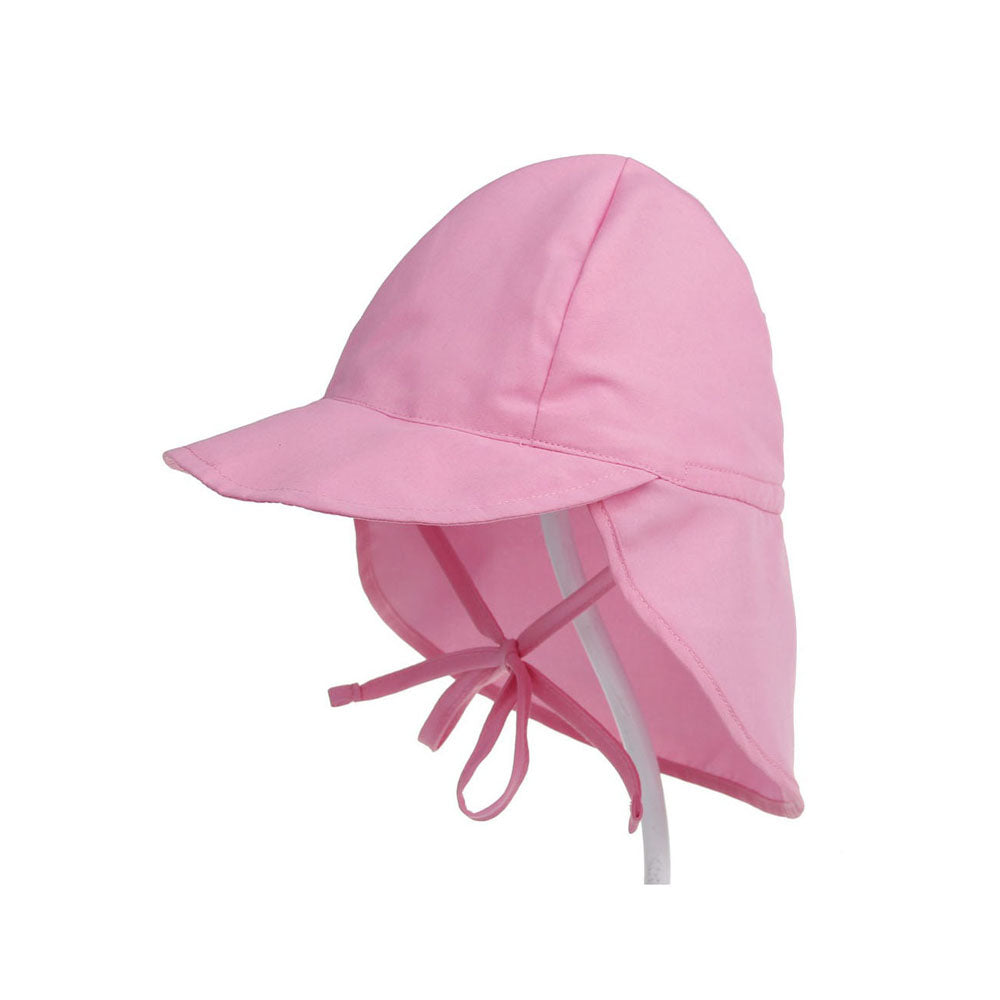 Baby Beach Flap Hat — Pink