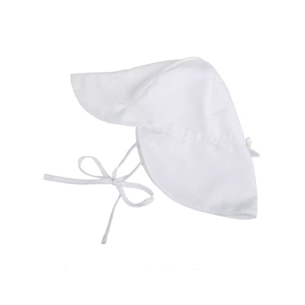 Baby Beach Flap Hat — White