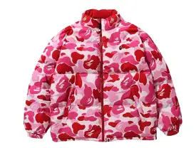 BAPE ABC CAMO REVERSIBLE DOWN JACKET PINK