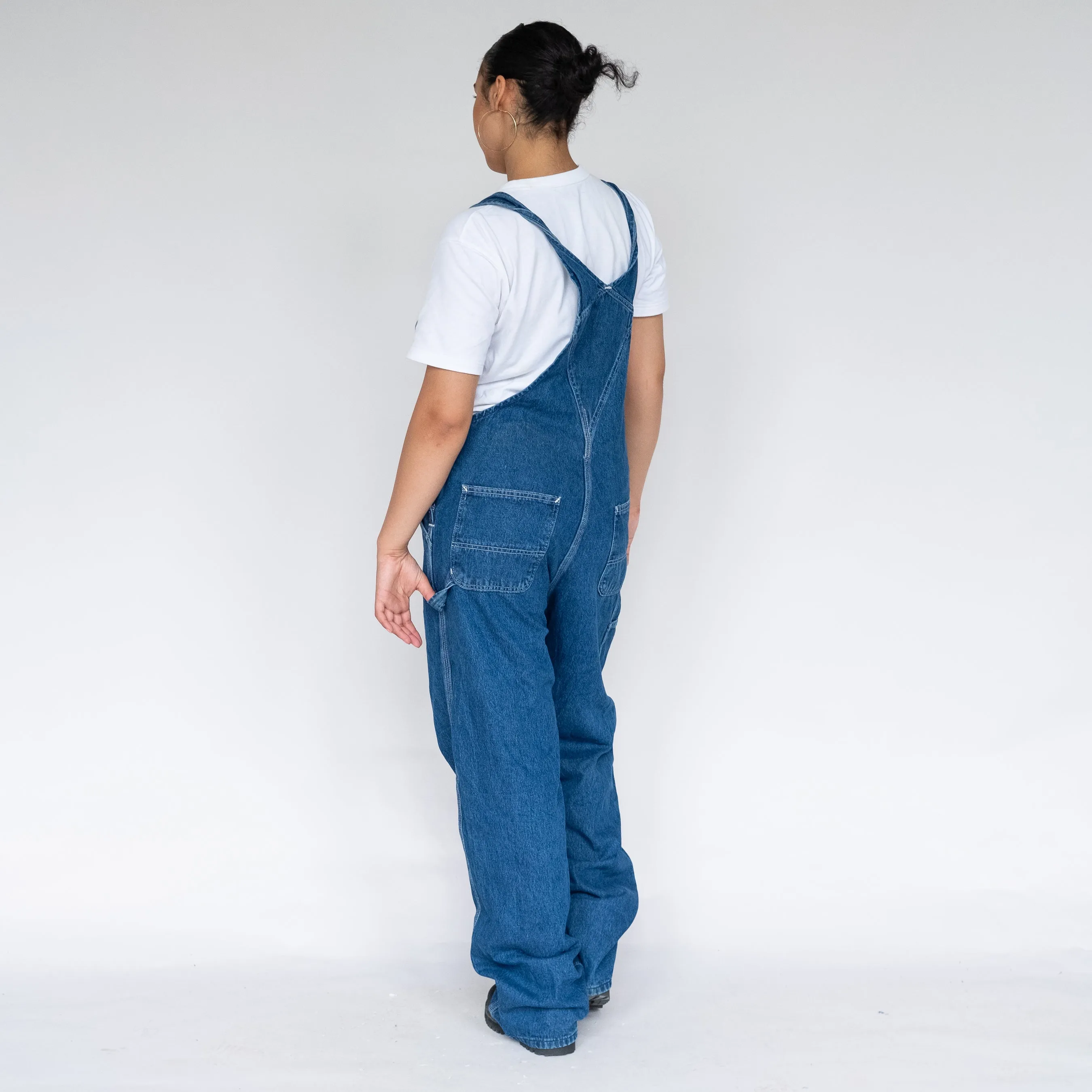 Blue 90s Carhartt Denim Baggy Dungarees (L)