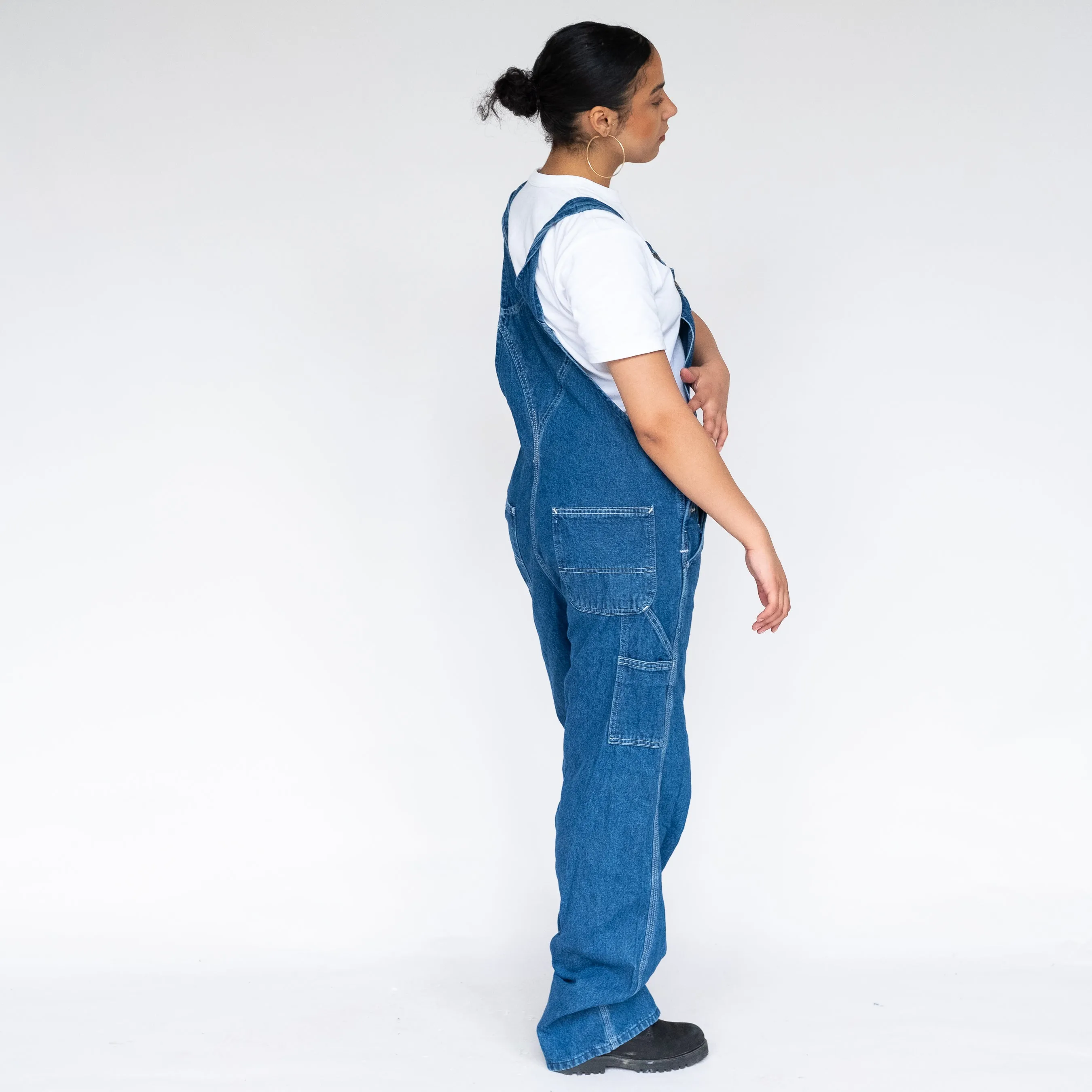 Blue 90s Carhartt Denim Baggy Dungarees (L)