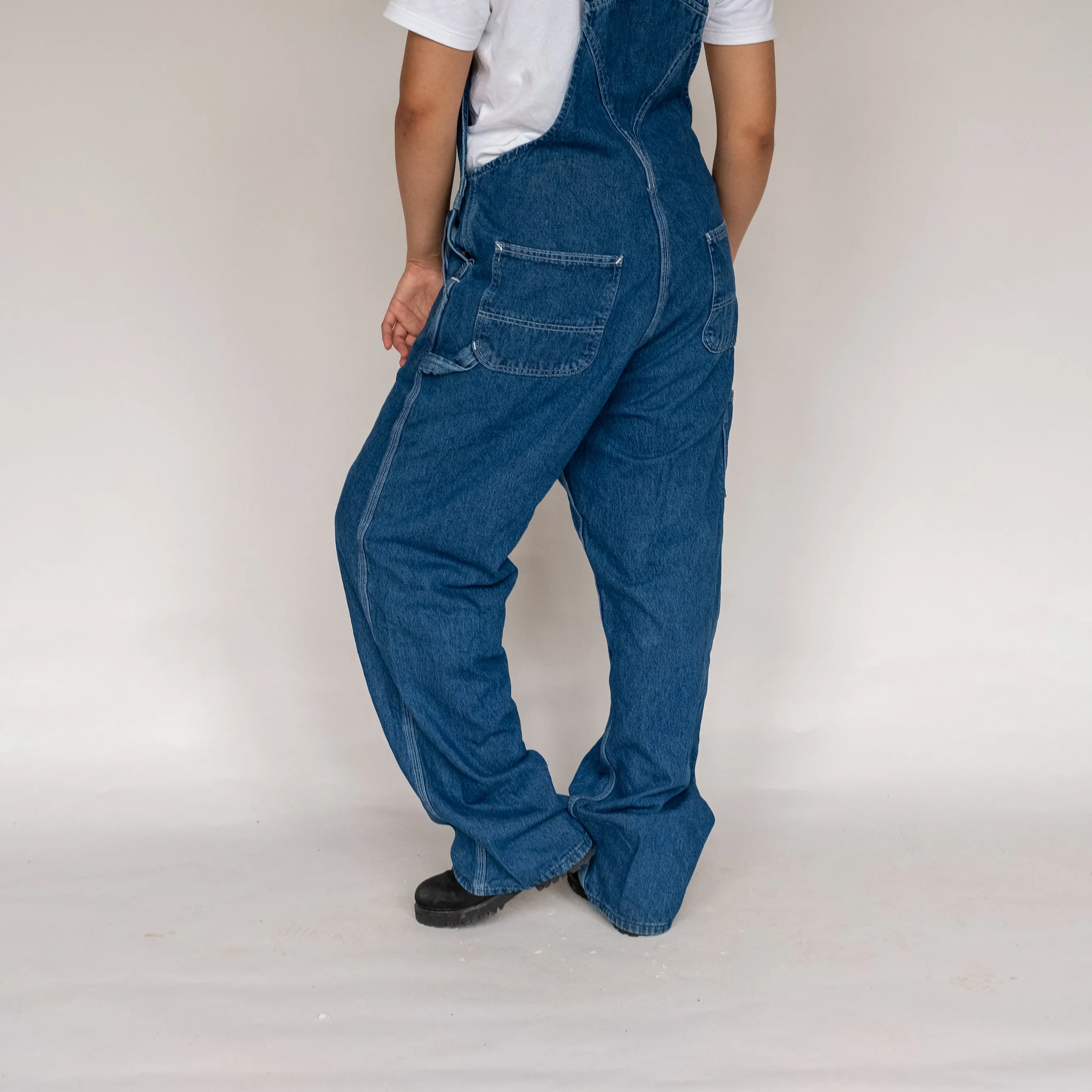 Blue 90s Carhartt Denim Baggy Dungarees (L)