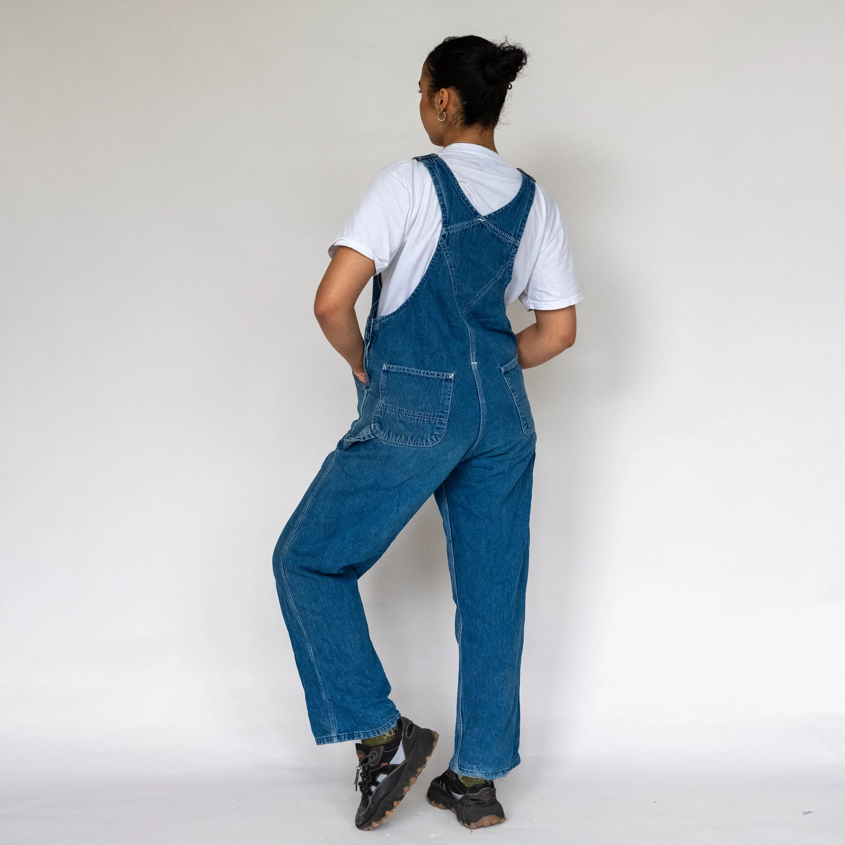 Blue 90s Carhartt Denim Baggy Dungarees (M)