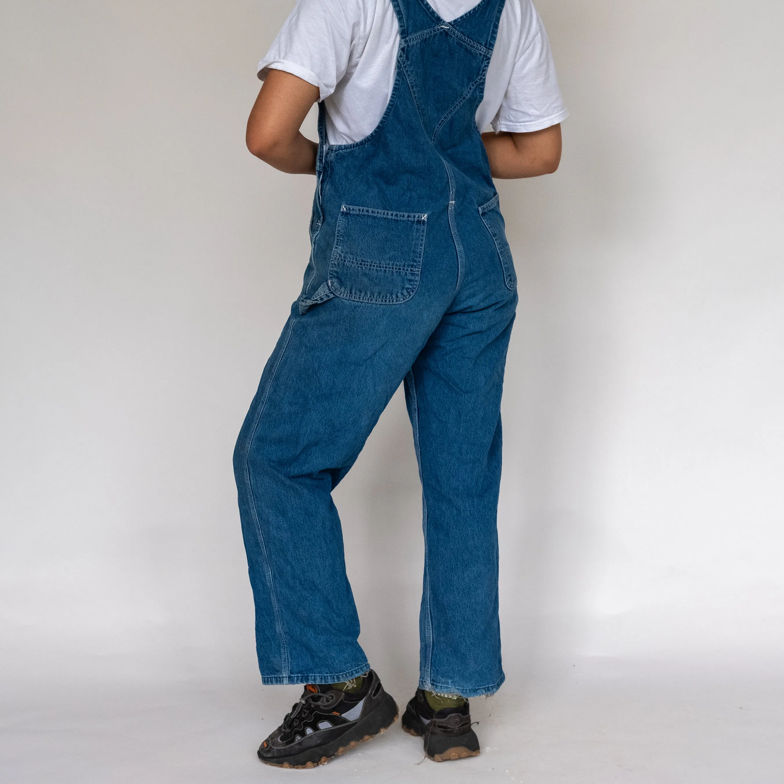 Blue 90s Carhartt Denim Baggy Dungarees (M)