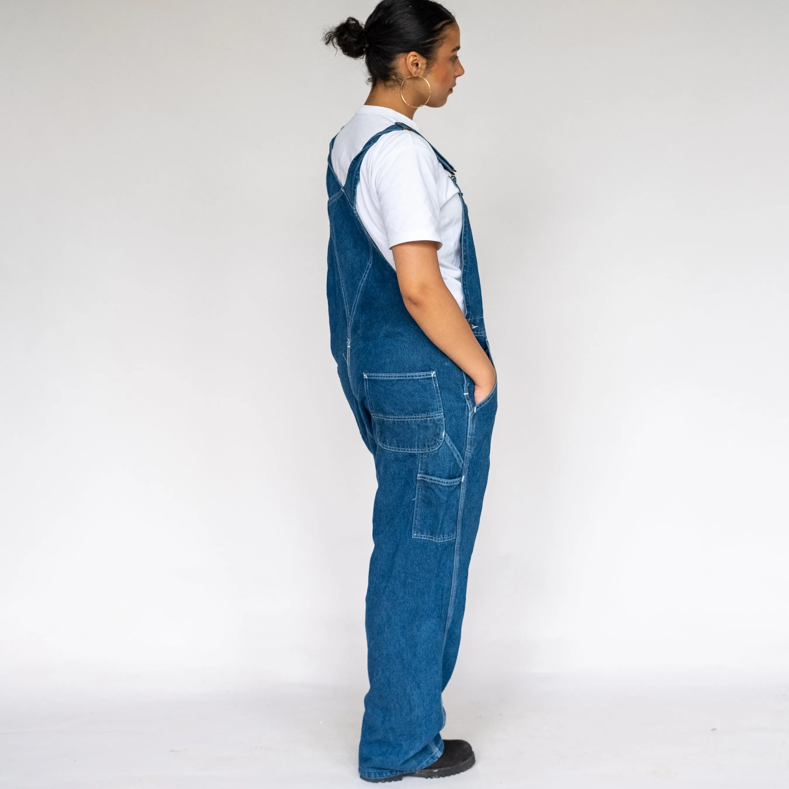 Blue 90s Carhartt Denim Baggy Dungarees (XL)