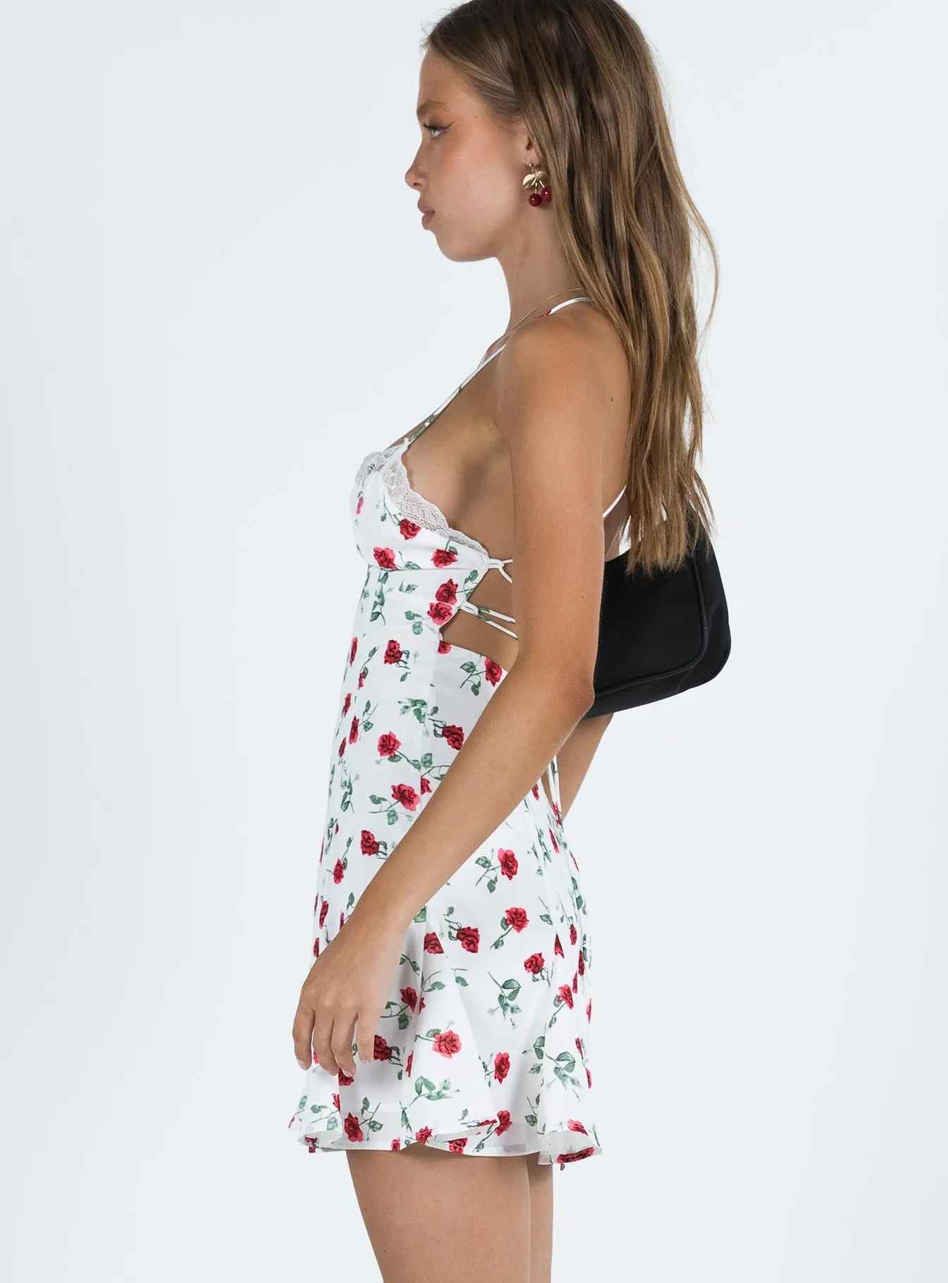 Boylan Mini Dress White / Red Floral