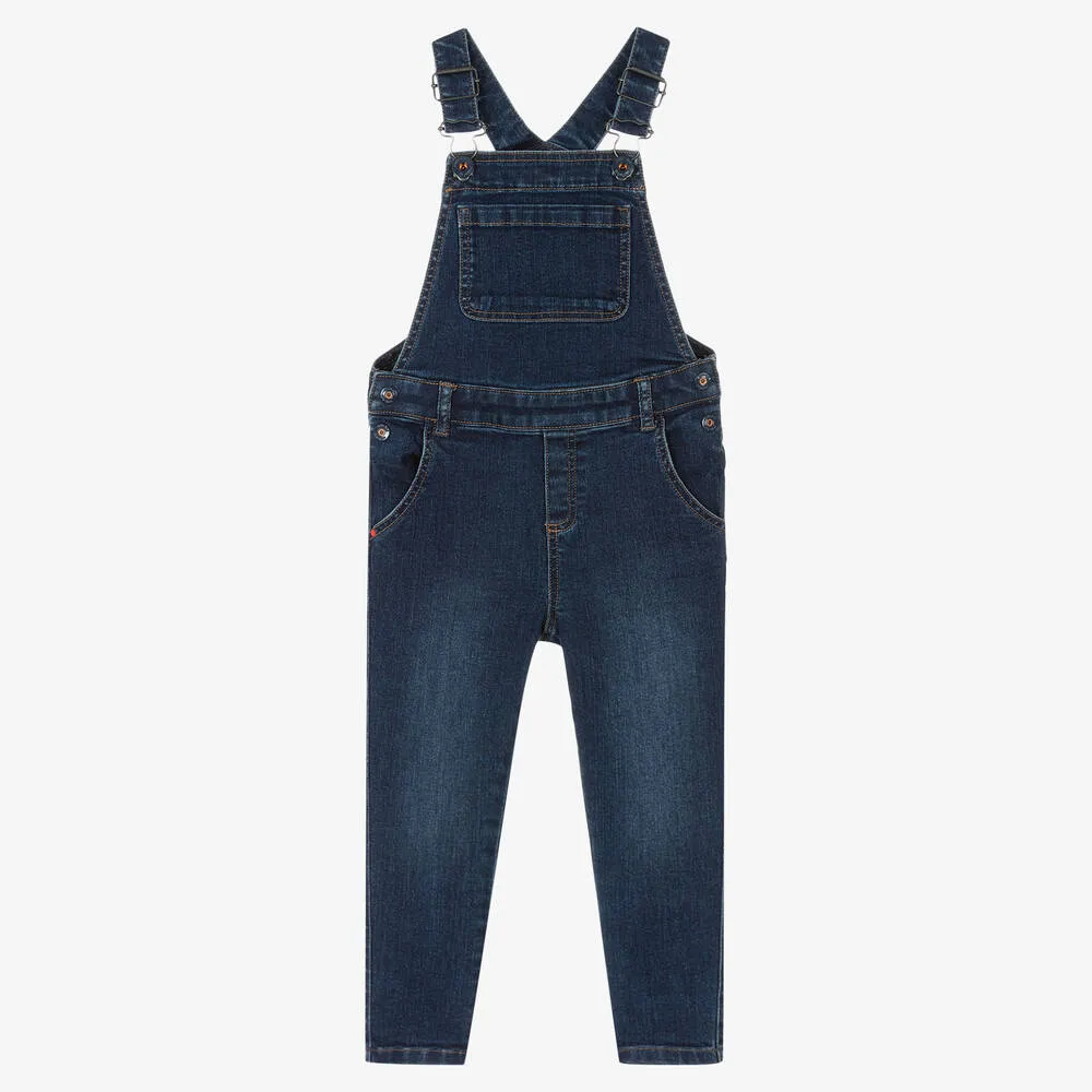 Boys Blue Denim Dungarees