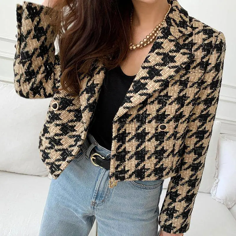 Brown and Black Tweed Jacket