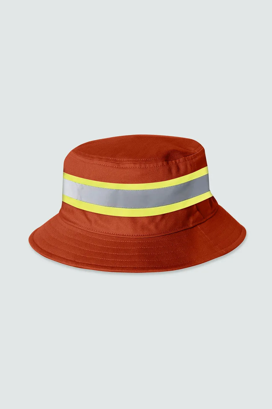 Builders Reversible Bucket Hat - Bison/Burnt Red