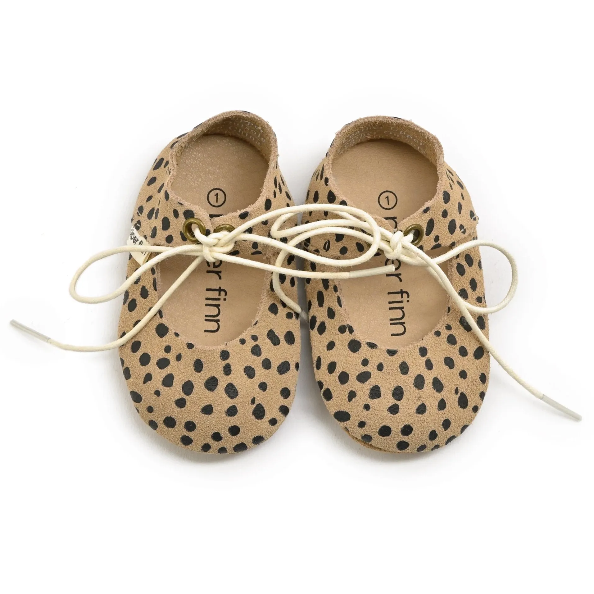 Cheetah - Lace-Up Mary Jane - Soft Sole