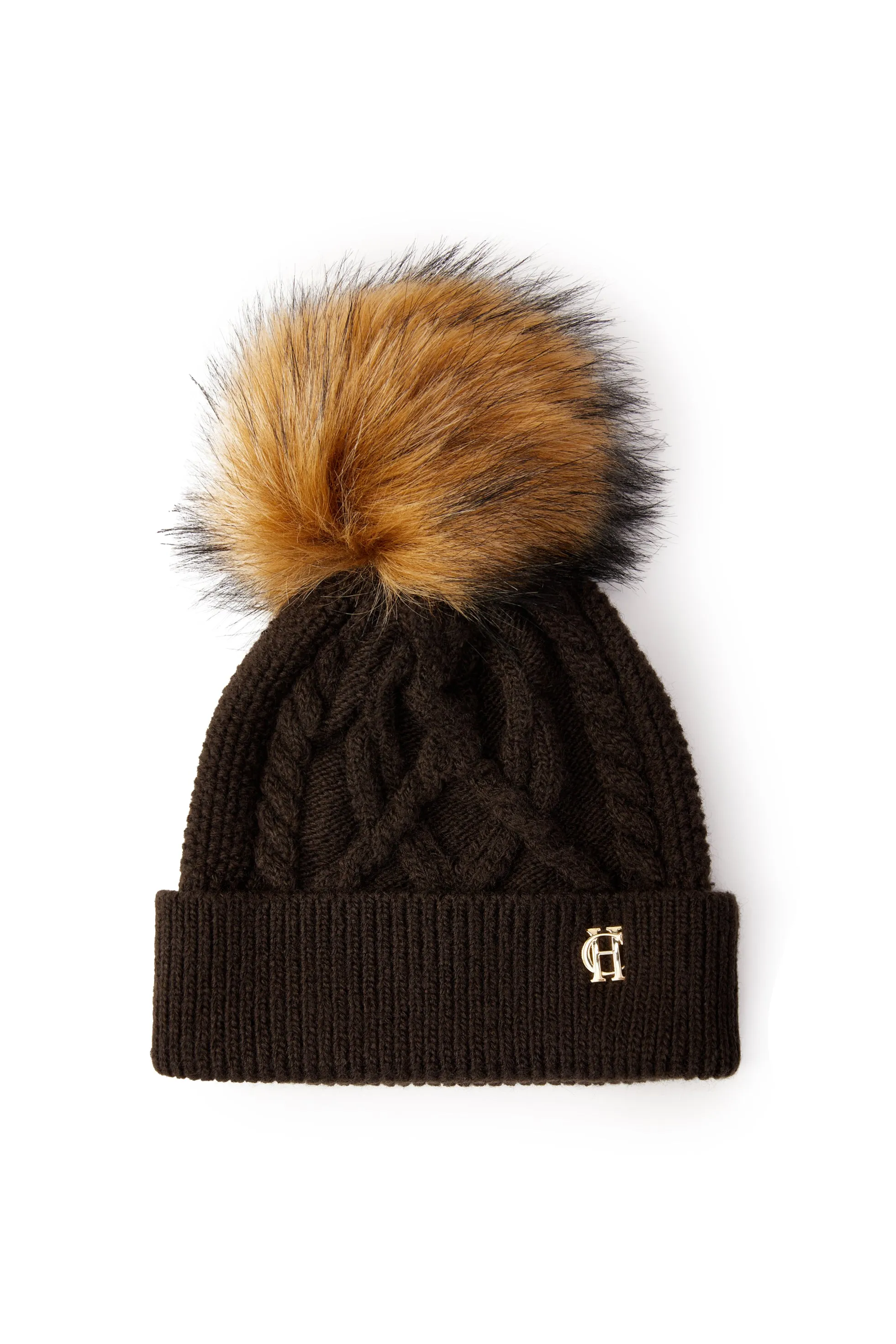 Cortina Bobble Hat (Chocolate)