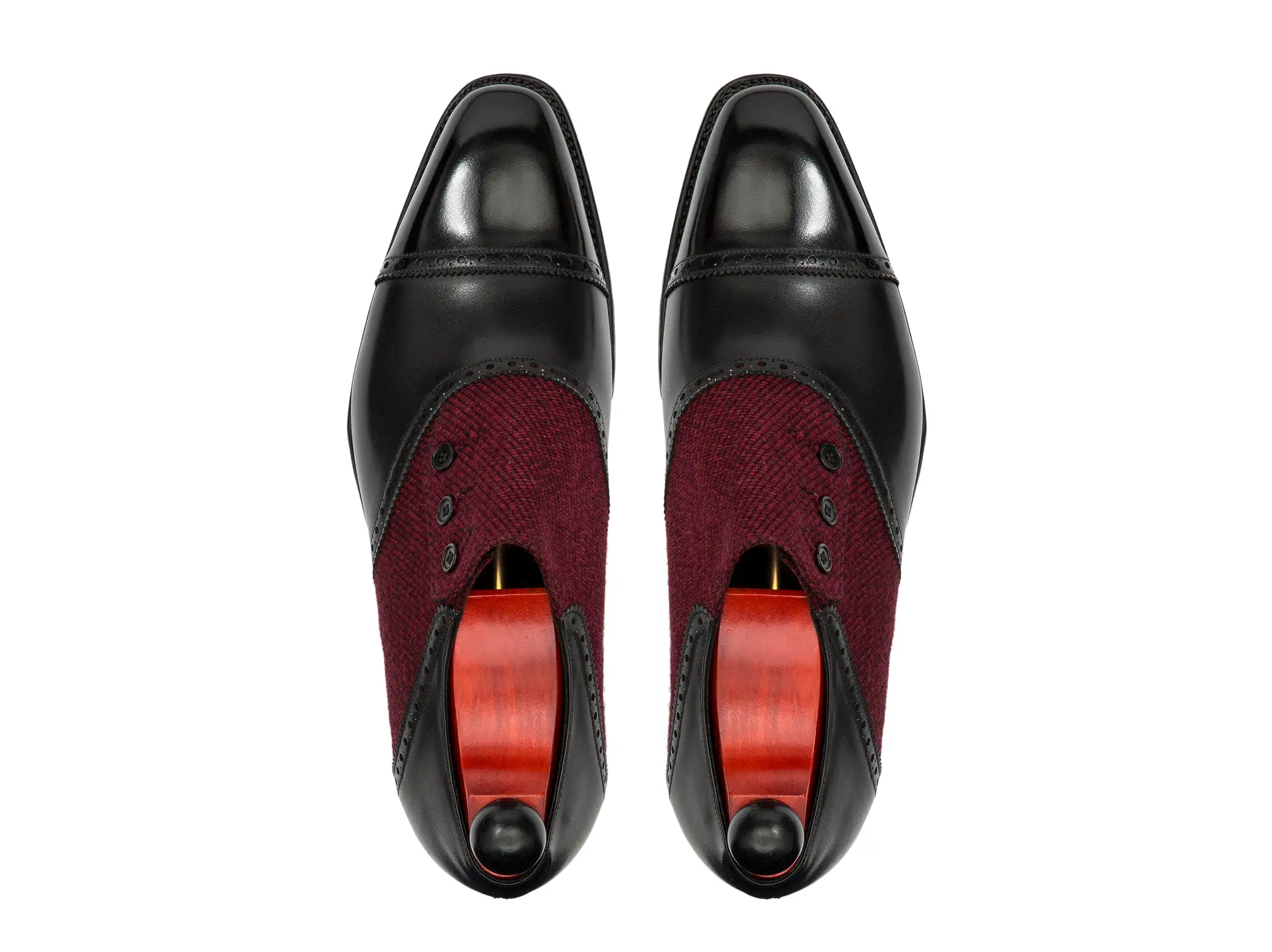 Cyril - MTO - Black Calf / Red Poulsbo - LPB Last - Single Leather Sole