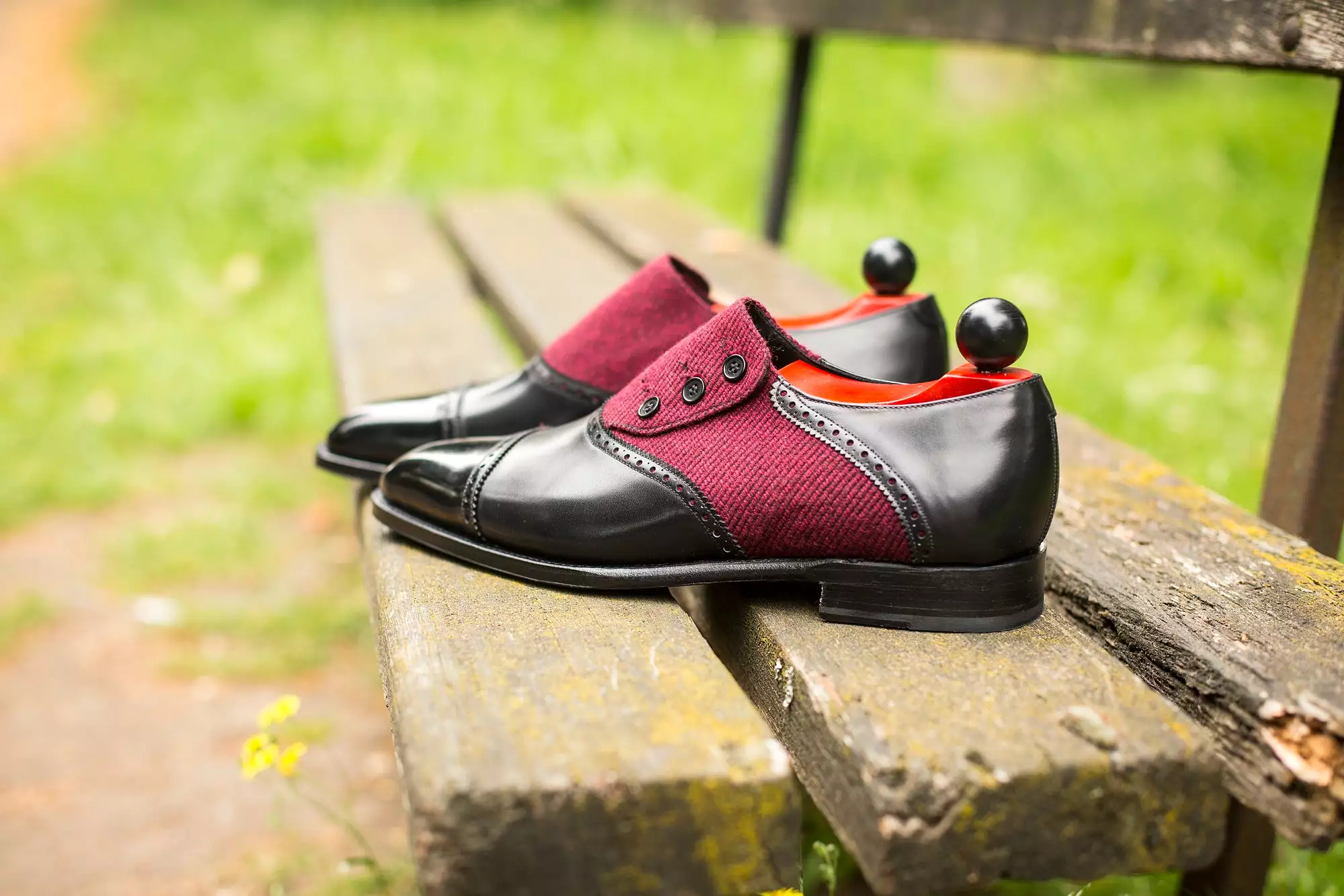 Cyril - MTO - Black Calf / Red Poulsbo - LPB Last - Single Leather Sole