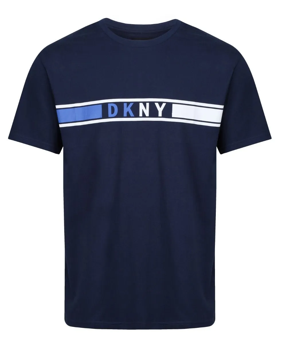 DKNY Tidess Crew Neck T-Shirt Dress Blue