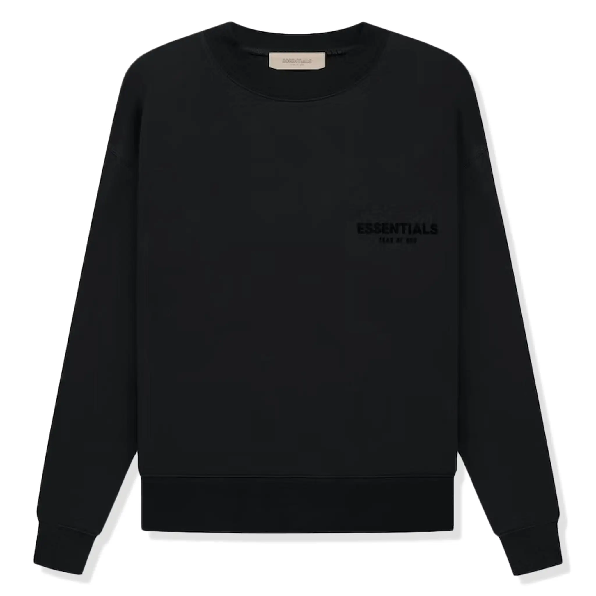 Fear of God Essentials Black Crewneck (SS22)