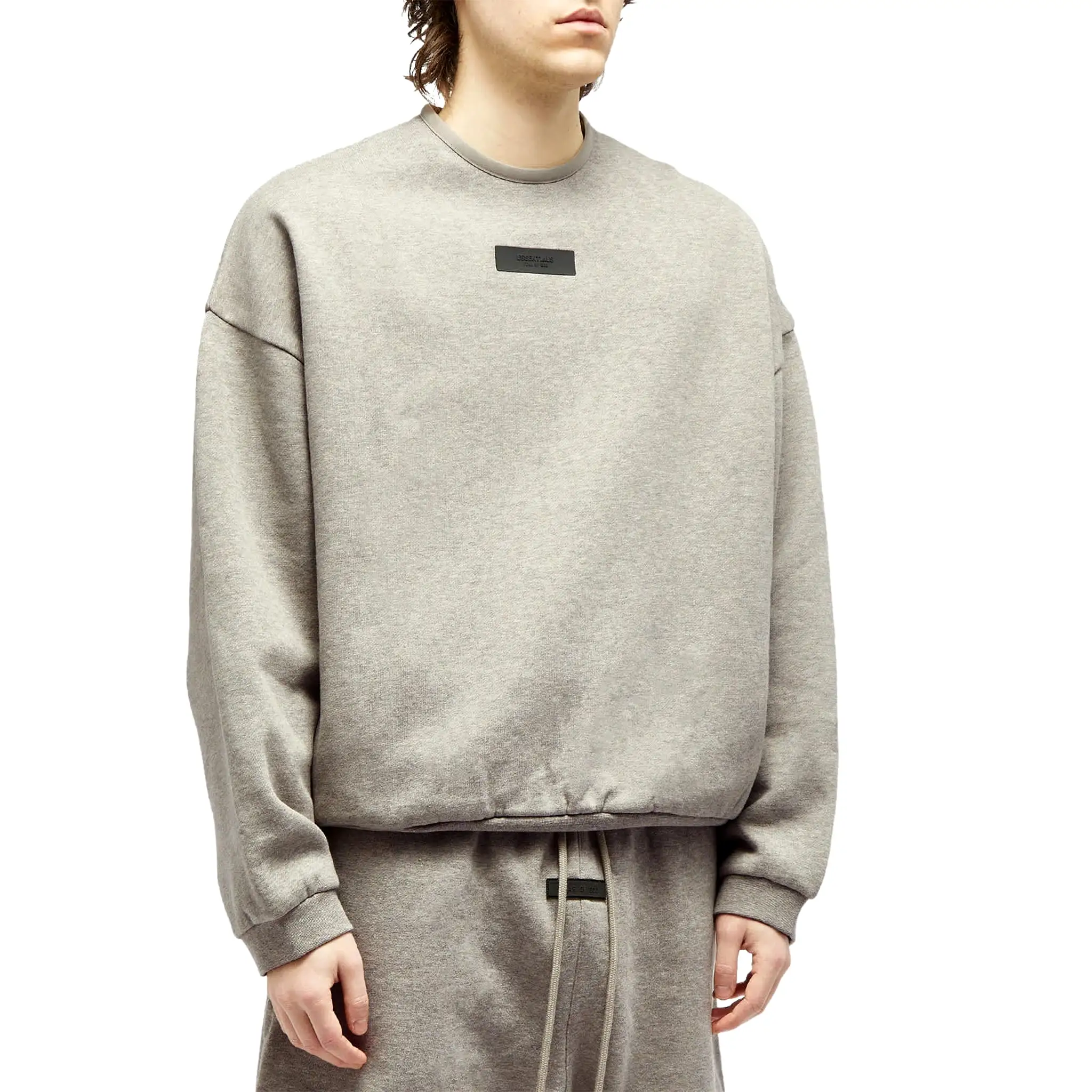 Fear Of God Essentials Dark Heather Oatmeal Crewneck (FW23)