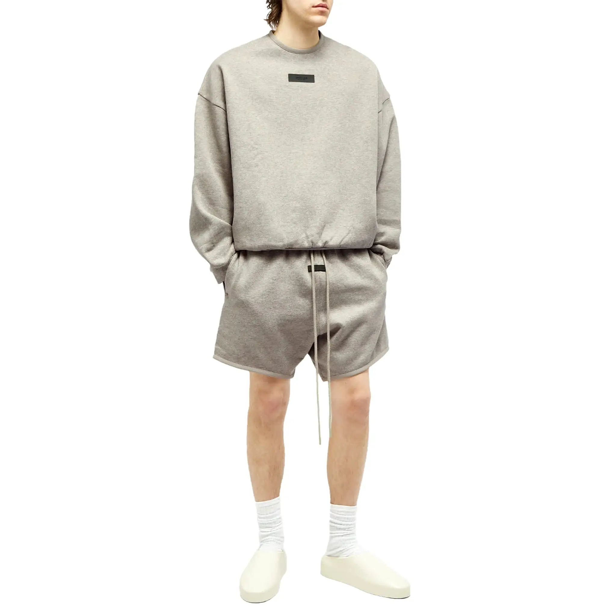 Fear Of God Essentials Dark Heather Oatmeal Crewneck (FW23)