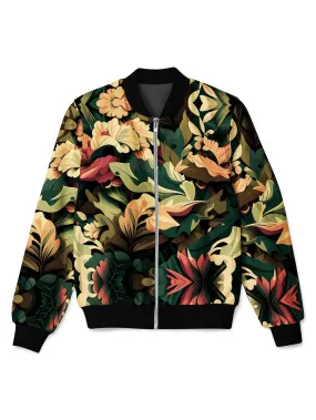 Floral Camo Bomber Jacket