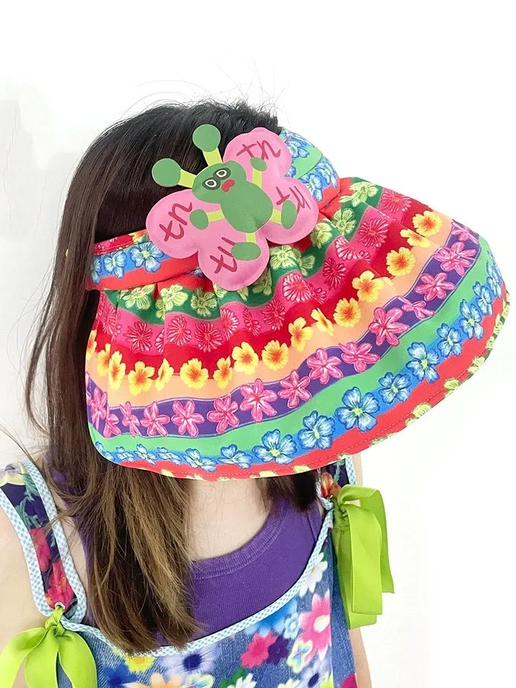 Flowers Cute Big Brim Sun Hat