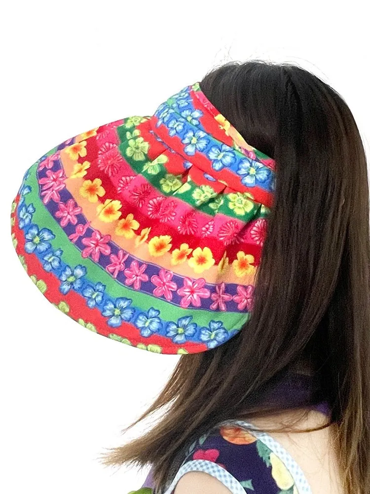 Flowers Cute Big Brim Sun Hat