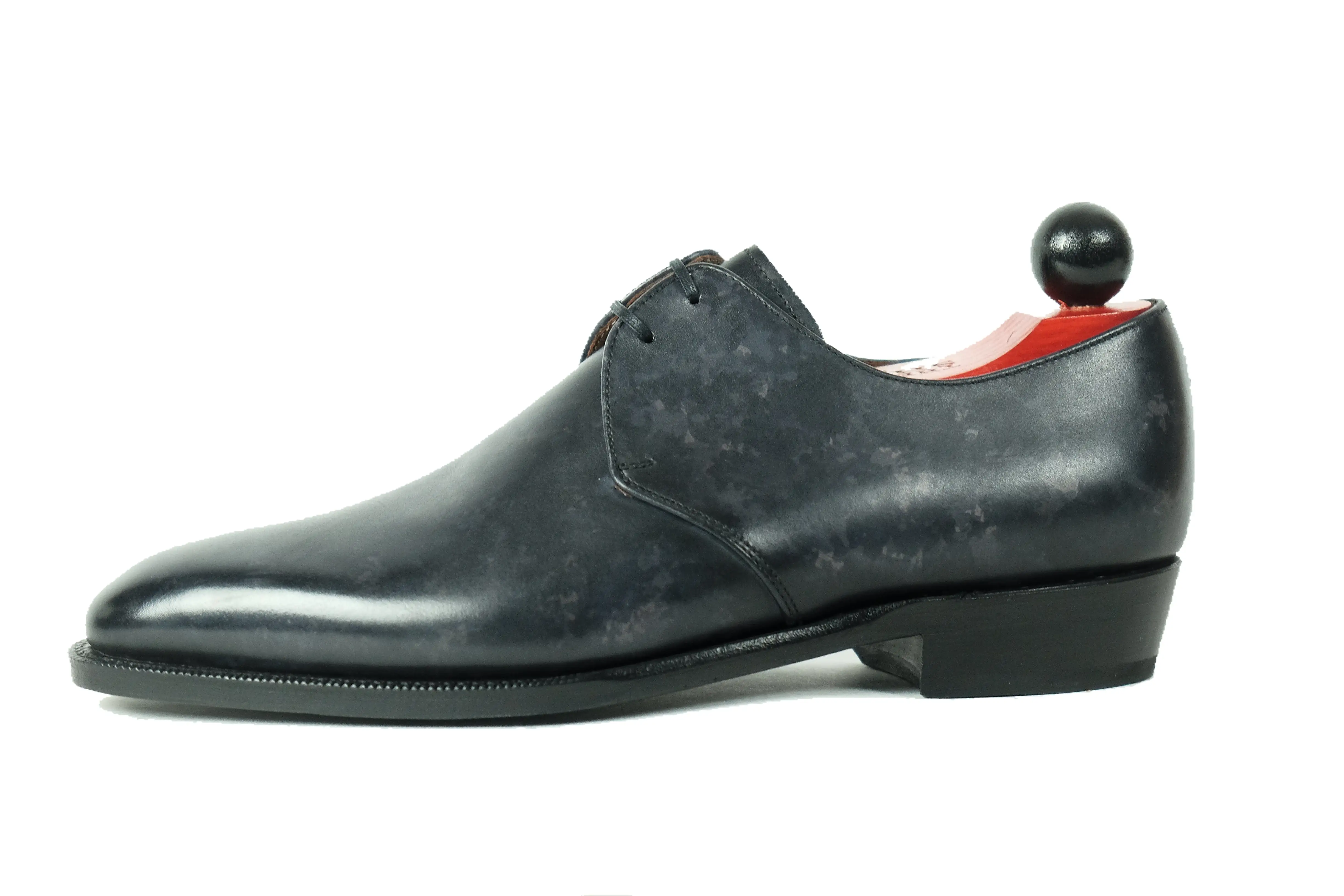 Fremont - MTO - Black Marble Patina - LPB Last - Single Leather Sole