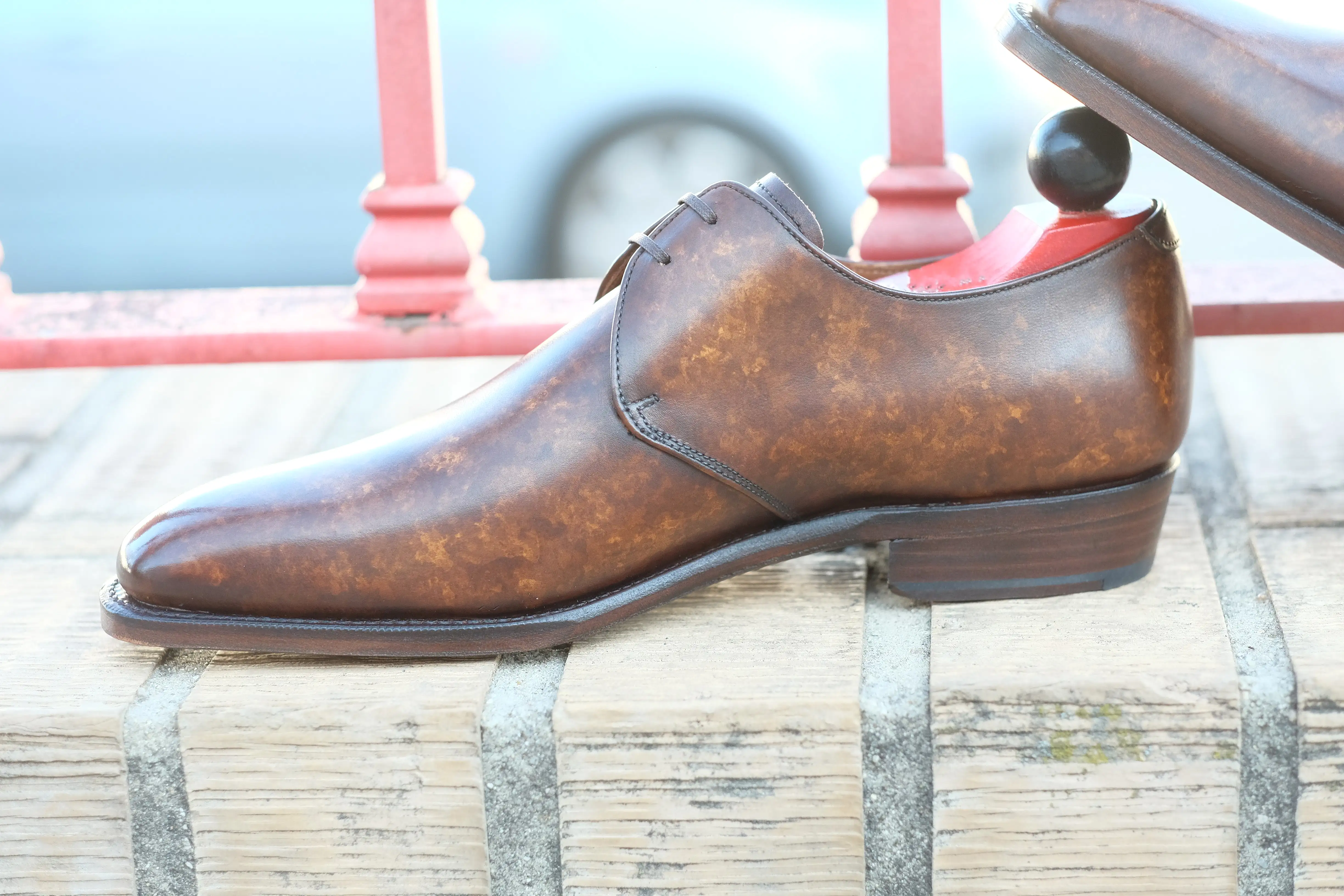 Fremont - MTO - Copper Marble Patina - LPB Last - Single Leather Sole