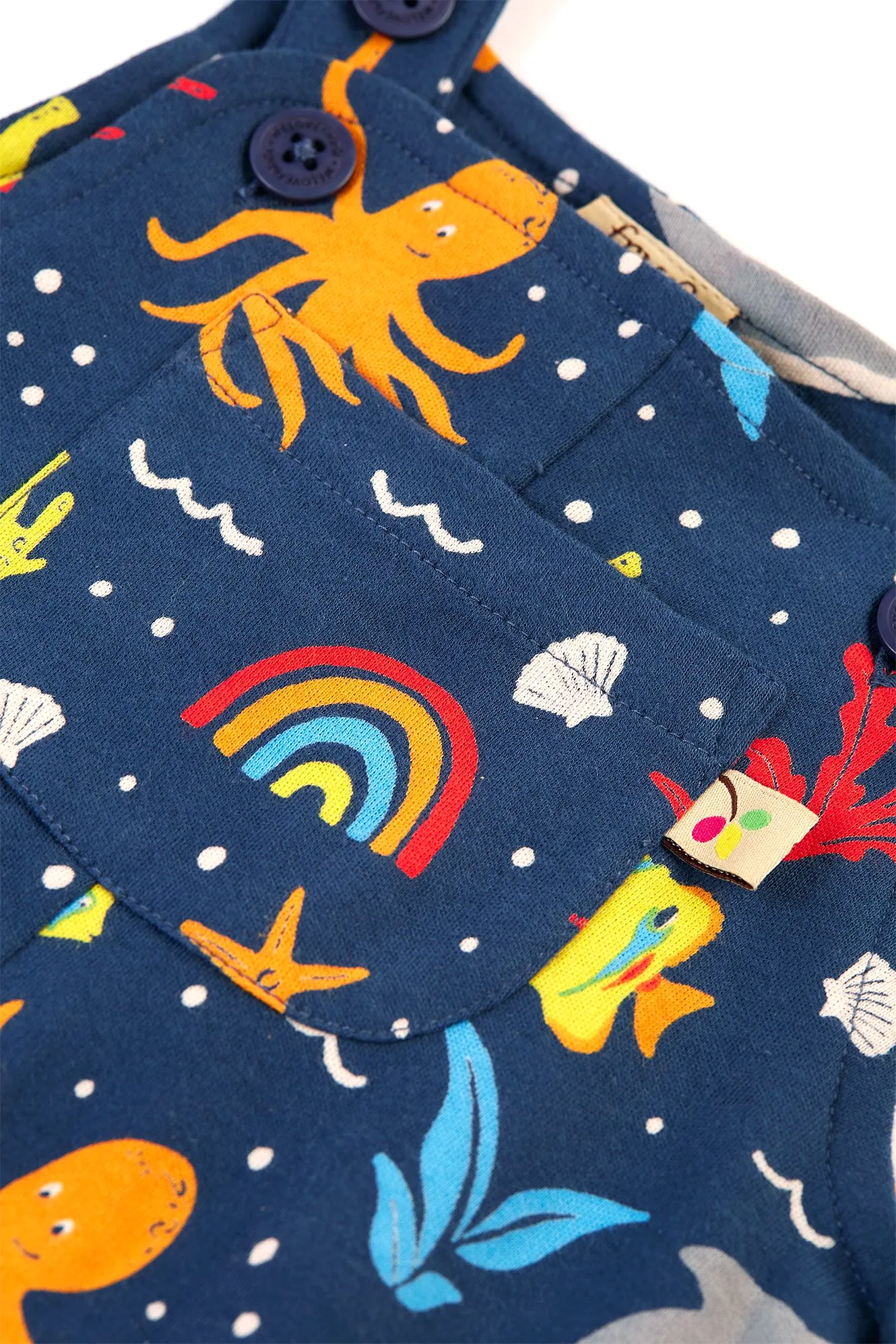 Frugi Rainbow Sea Parsnip Dungaree