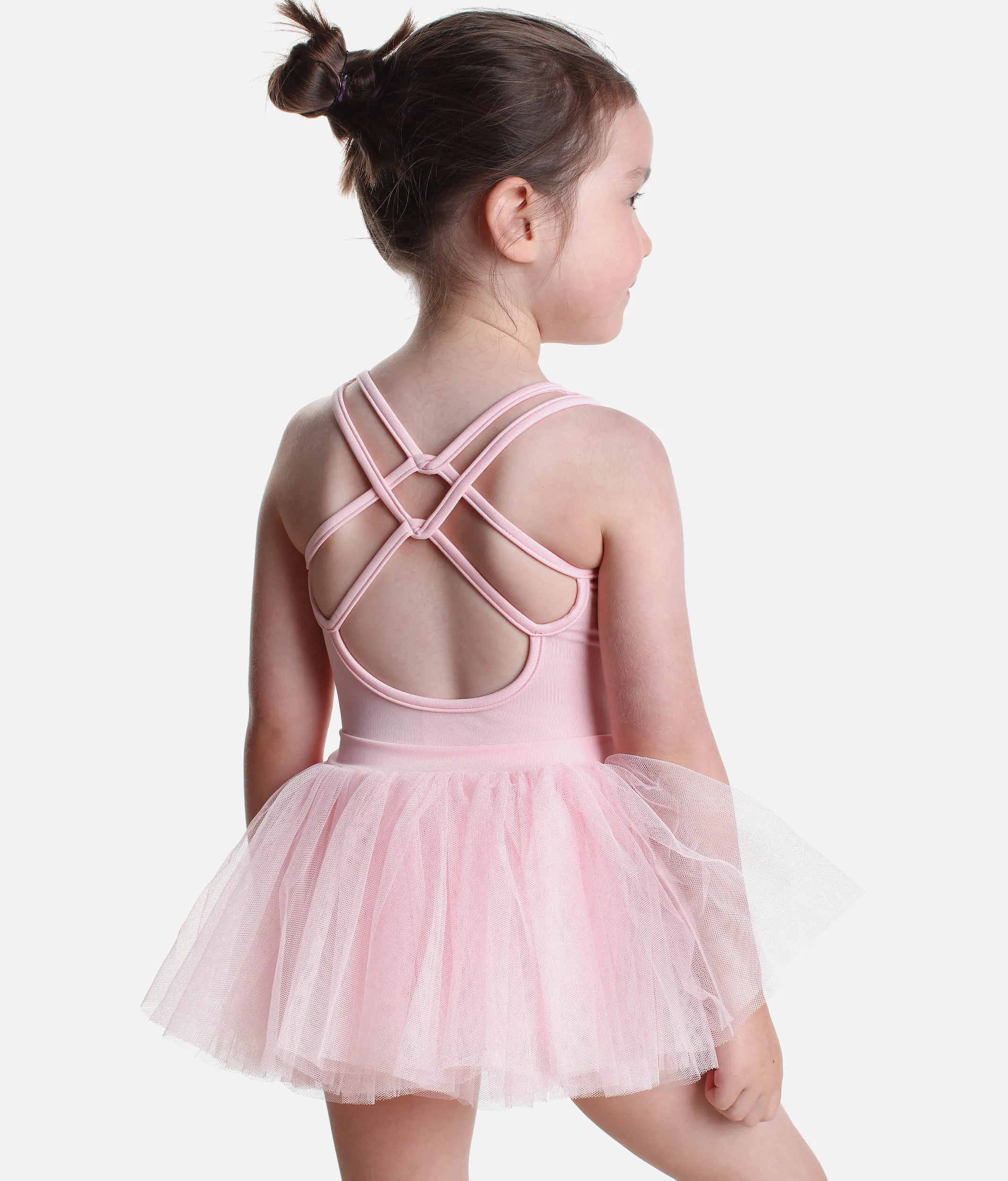 Girls Tutu Dress, Criss-Crosse Back - 0505