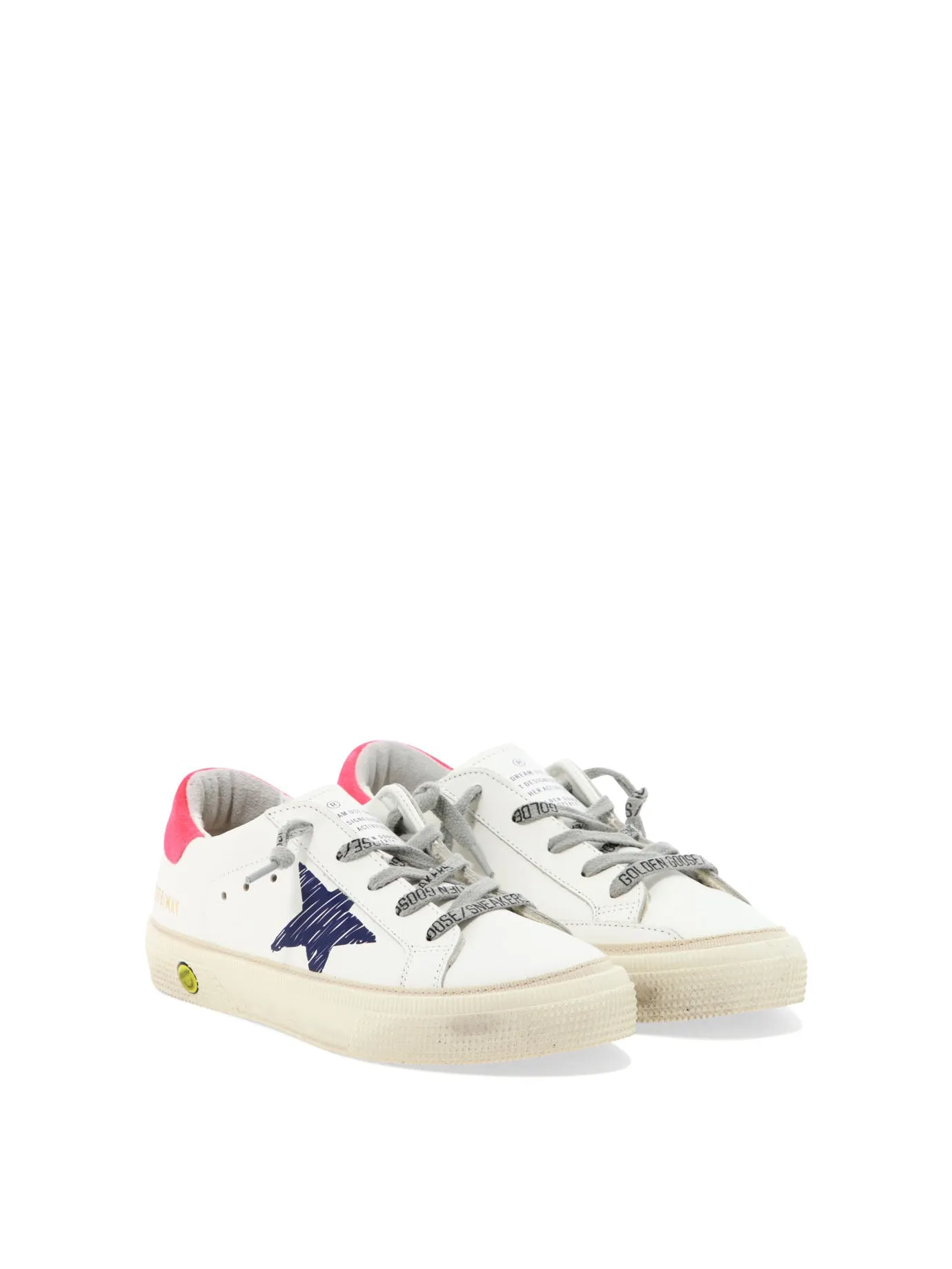 Golden Goose Kids Star-Print Lace-Up Sneakers