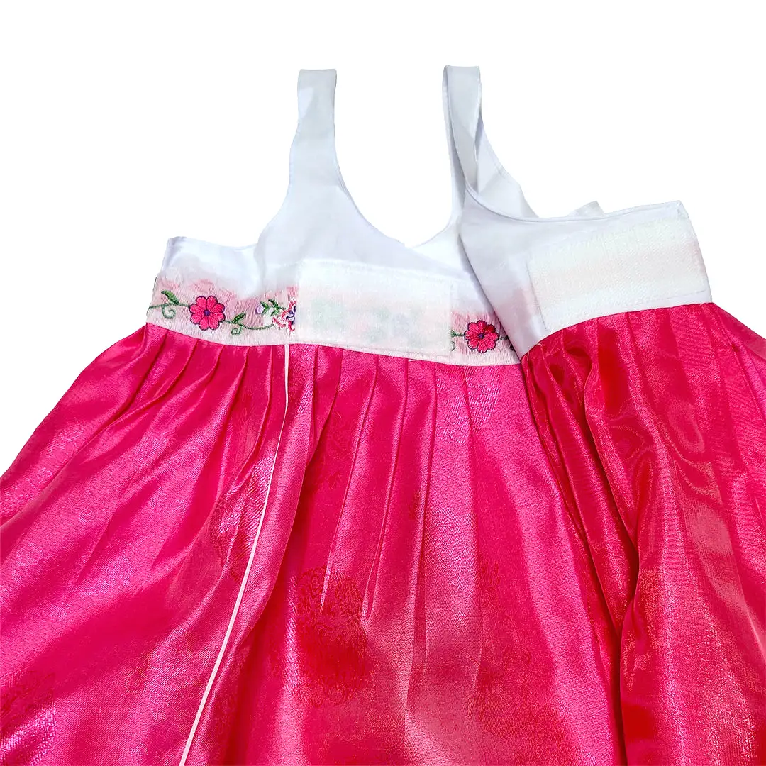 Hanbok Baby Girl 5-piece Set - Noble Girl Pink/Hot Pink