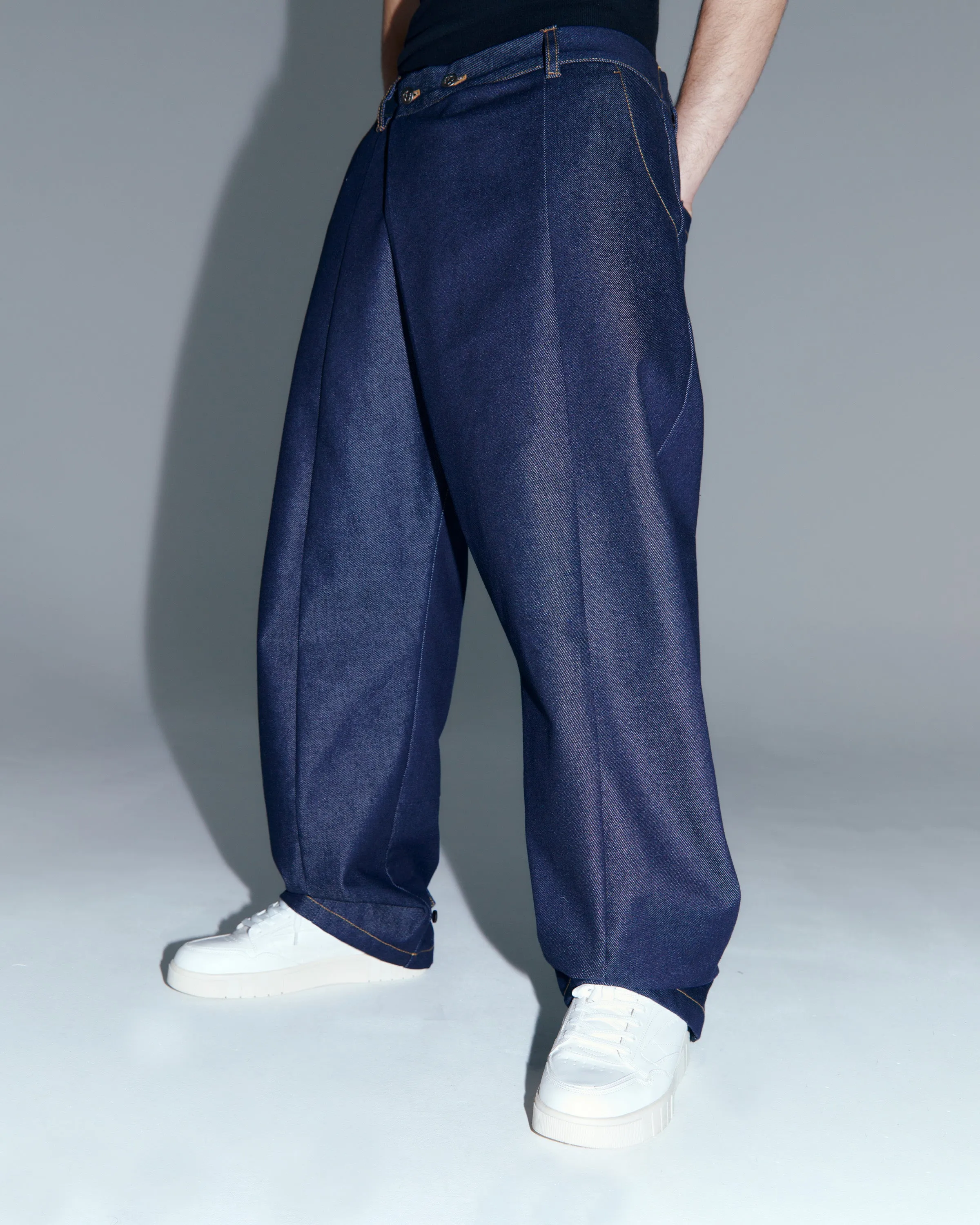 INDIGO HANBOK DENIM PANTS