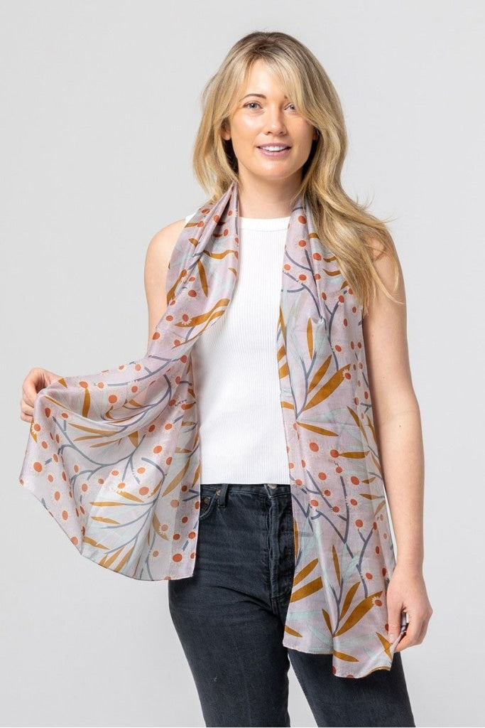 Indus - Silk Scarf - Everlasting Daisy