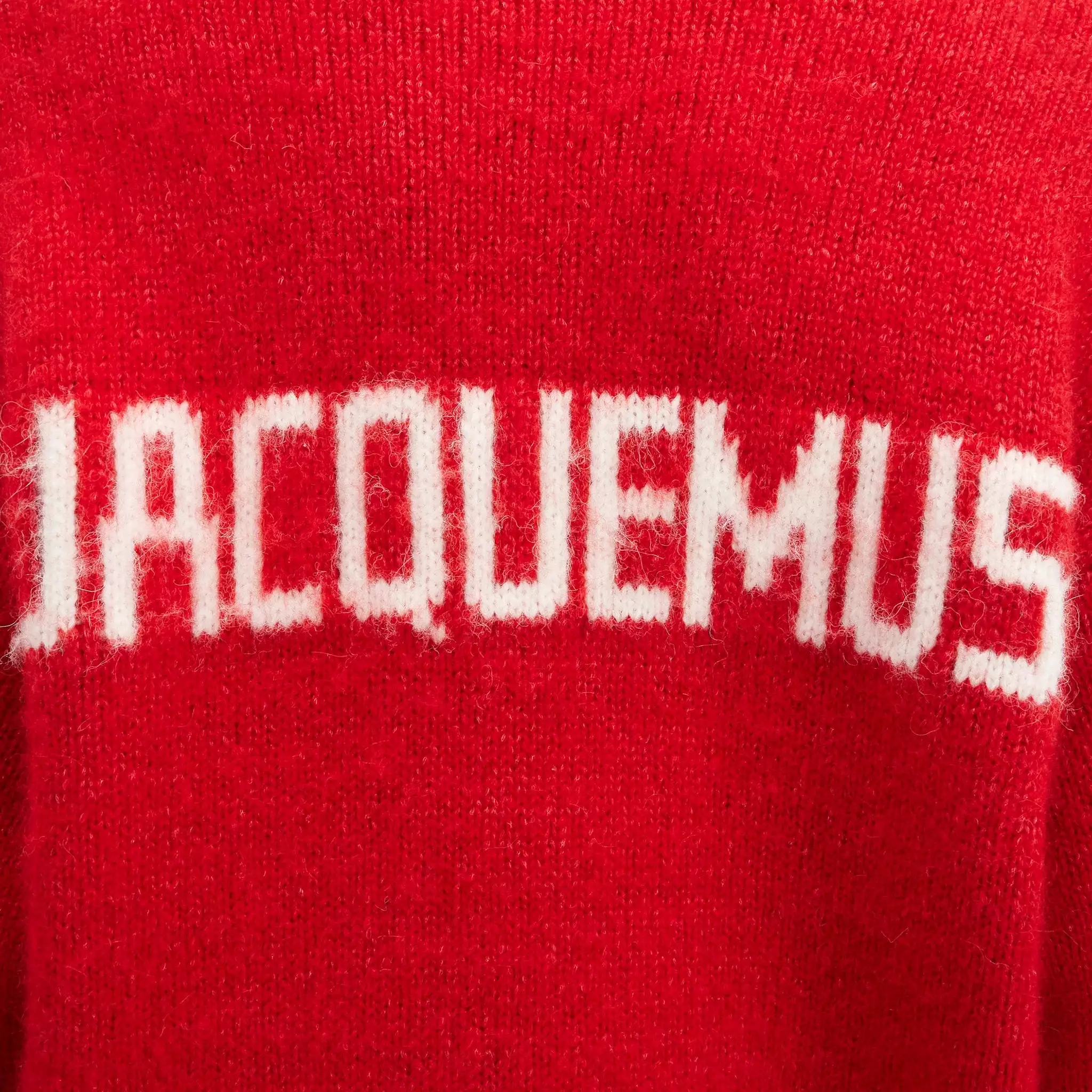 Jacquemus La Maille Pavane Red Knit