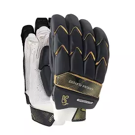 Kookaburra Kahuna Players Cricket Batting Gloves, Men Size Golden Black - For Right Hand Players