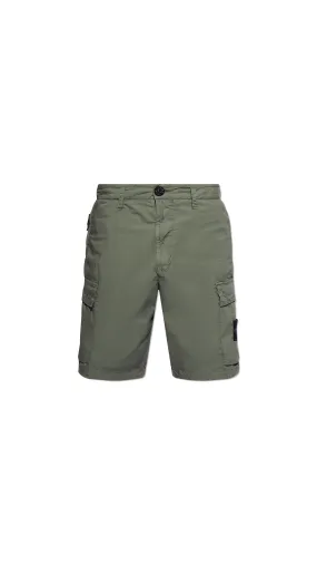 L0803 Regular Fit Cargo Bermuda Shorts - Military Green