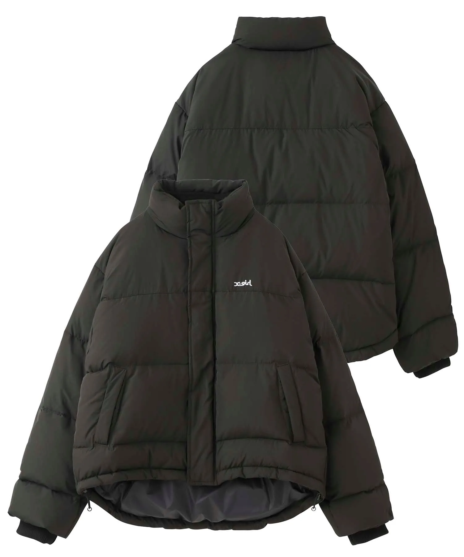 LAYERED LOOK DOWN JACKET