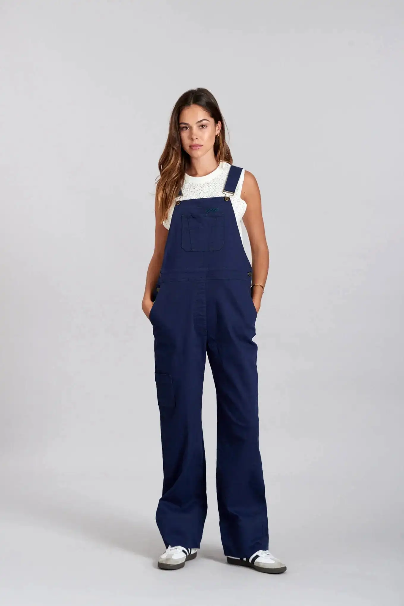 Leni Women's Organic Cotton Dungarees | Navy