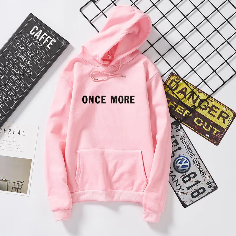  Letter Pullover Sweatshirts Tops Streetwear Women's Hoodies