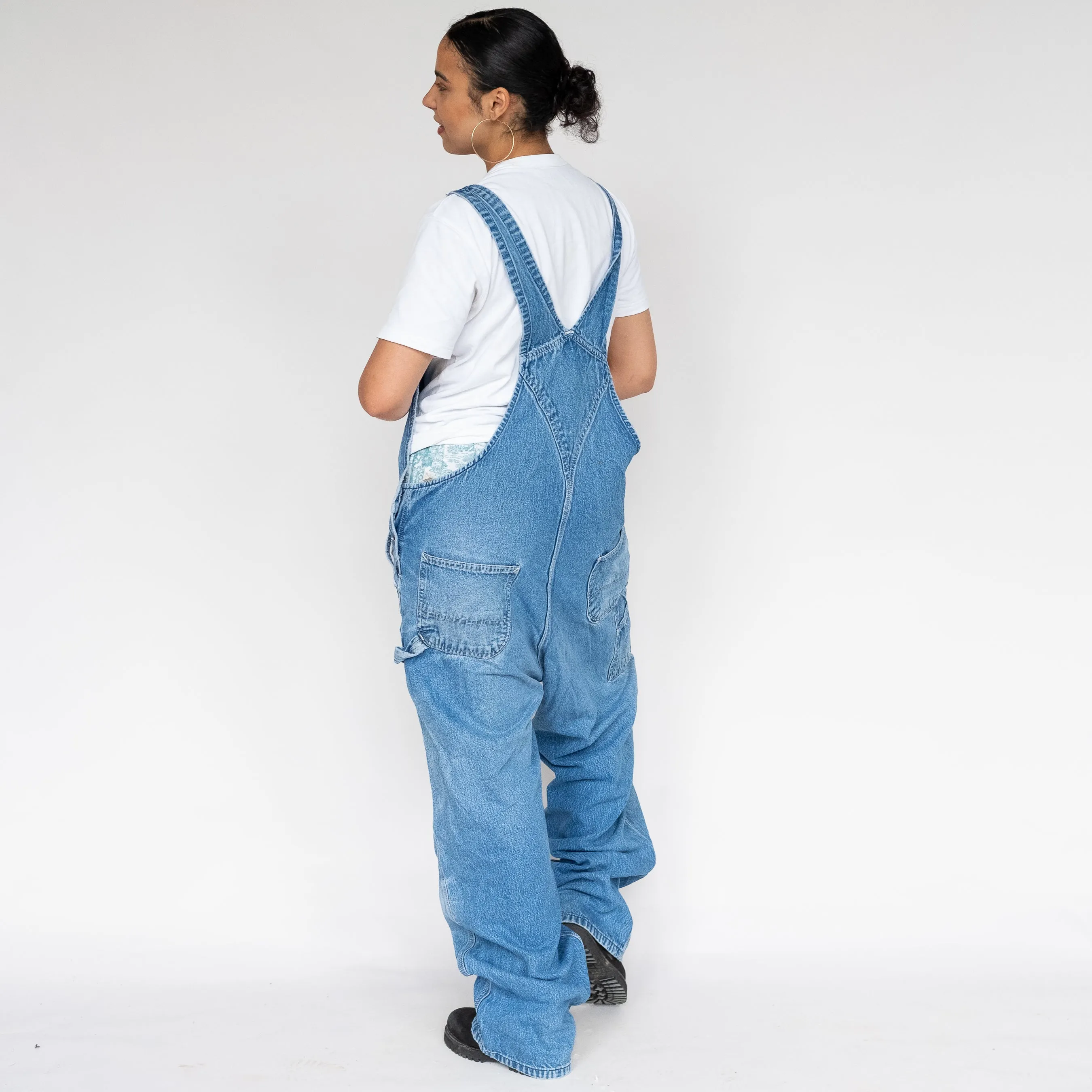 Light Blue 90s Carhartt Denim Baggy Dungarees (XXL)