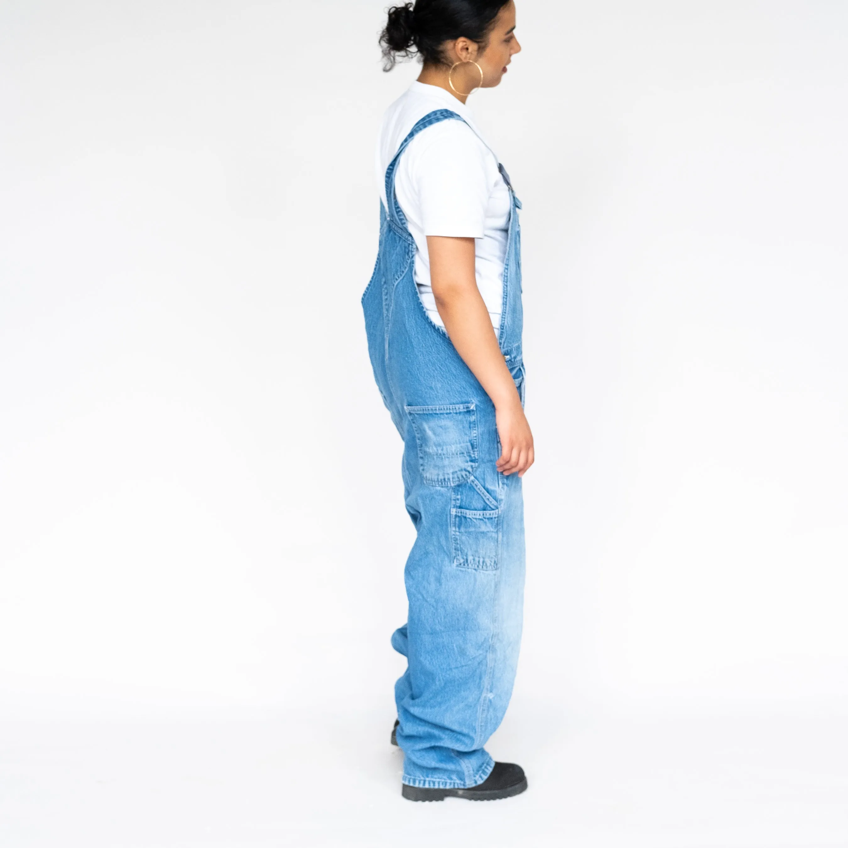 Light Blue 90s Carhartt Denim Baggy Dungarees (XXL)