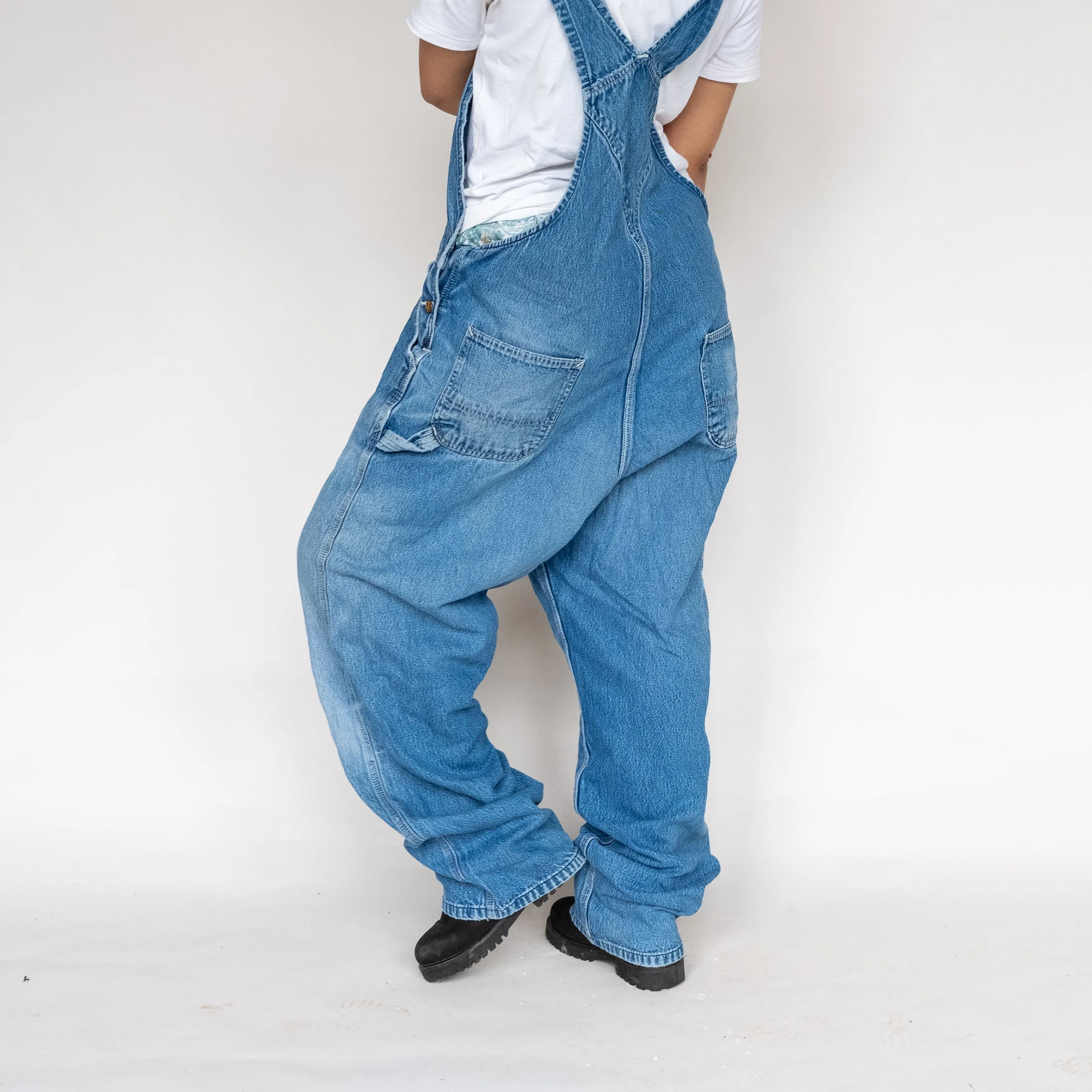 Light Blue 90s Carhartt Denim Baggy Dungarees (XXL)