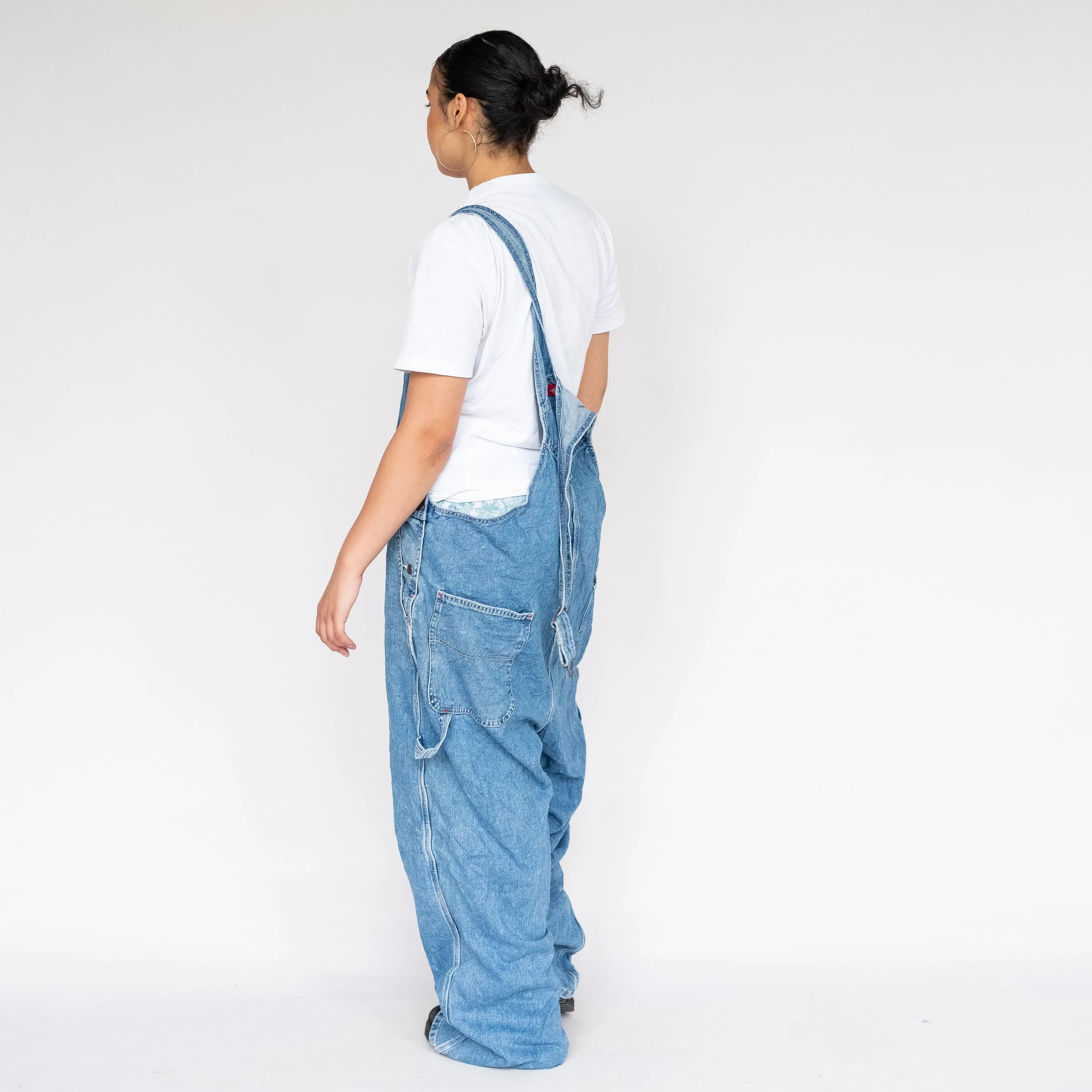 Light Blue 90s Dickies Denim Baggy Dungarees (XXL)