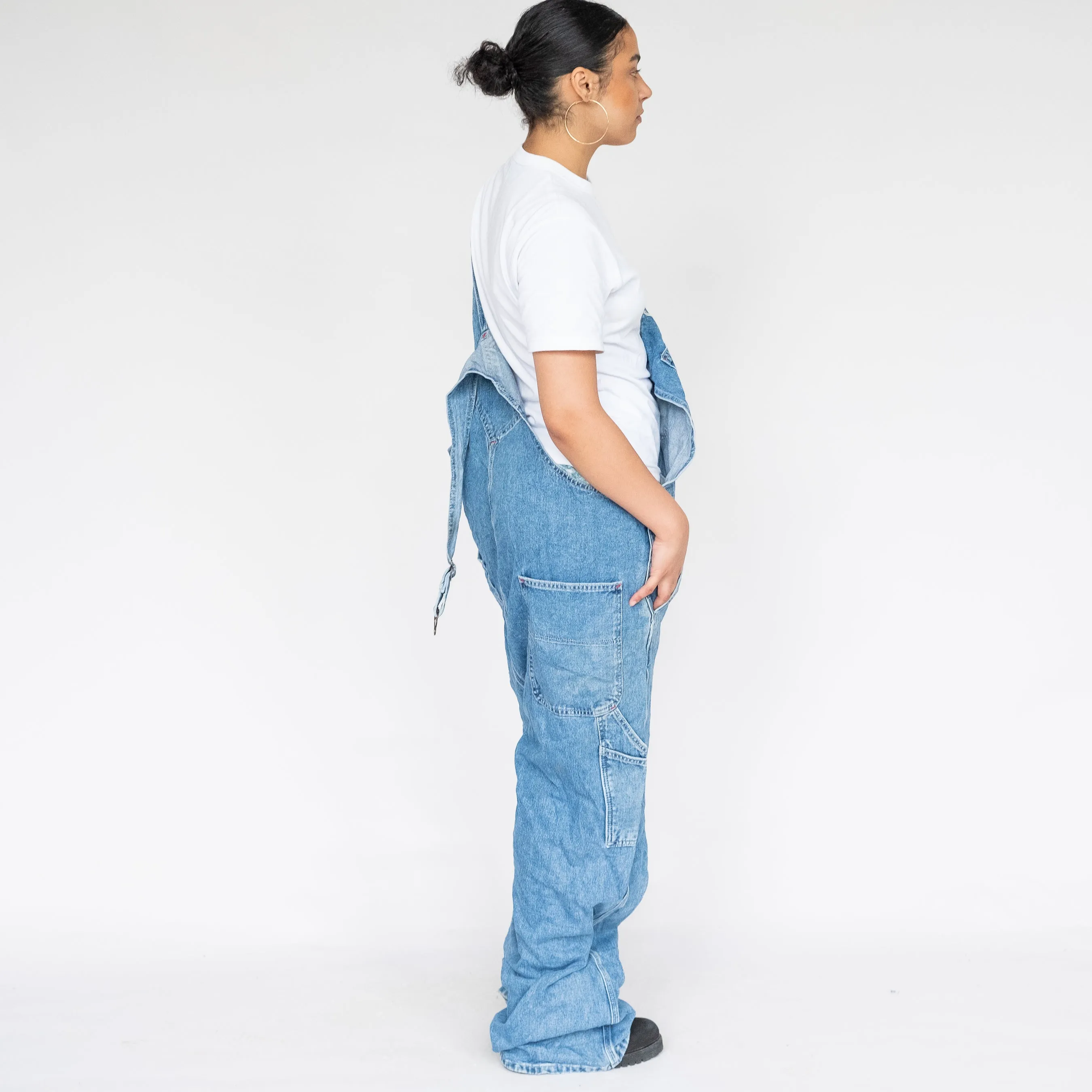 Light Blue 90s Dickies Denim Baggy Dungarees (XXL)